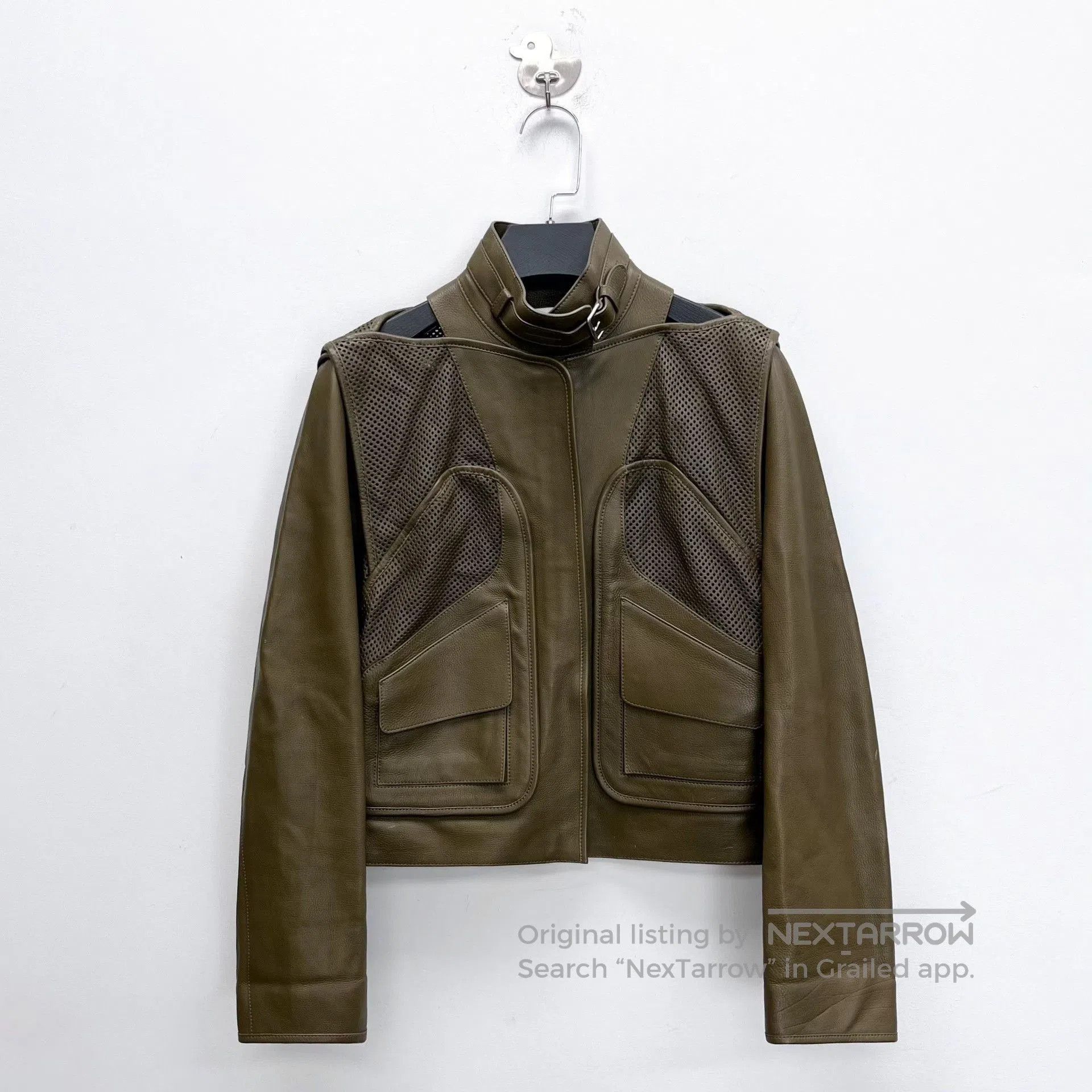 Hermes Hermes Showpiece Leather Short Jacket. Size XXS / US 00 / IT 34 - 1 Thumbnail