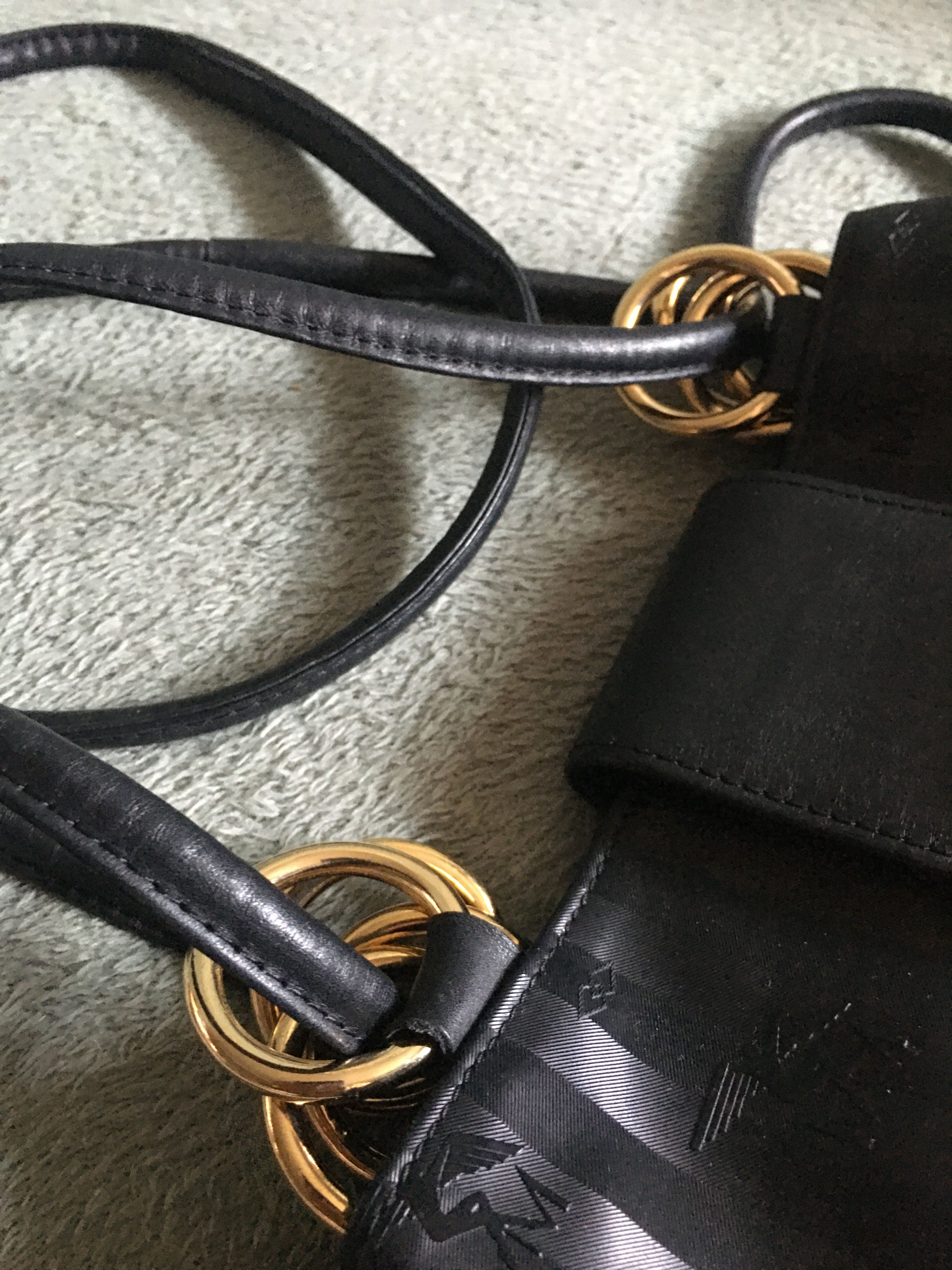 Maison Mollerus Maison Mollerus MM Leather Black Monogram ShoulderBag Size ONE SIZE - 10 Thumbnail