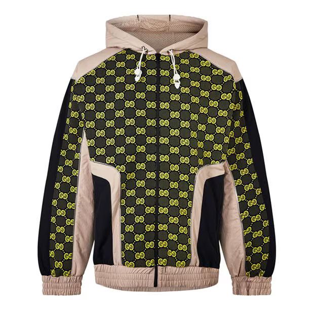 image of Gucci O1G2R1Mq0424 Zip Hoodie In Multicolor, Men's (Size XL)