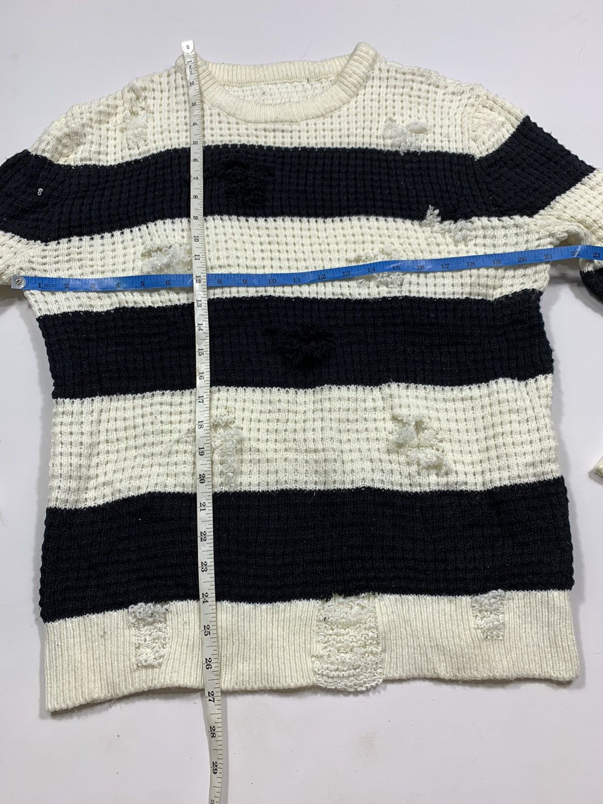 Issey Miyake Destroyed Stripe Unknown numbernine style Grunge Size US M / EU 48-50 / 2 - 4 Thumbnail