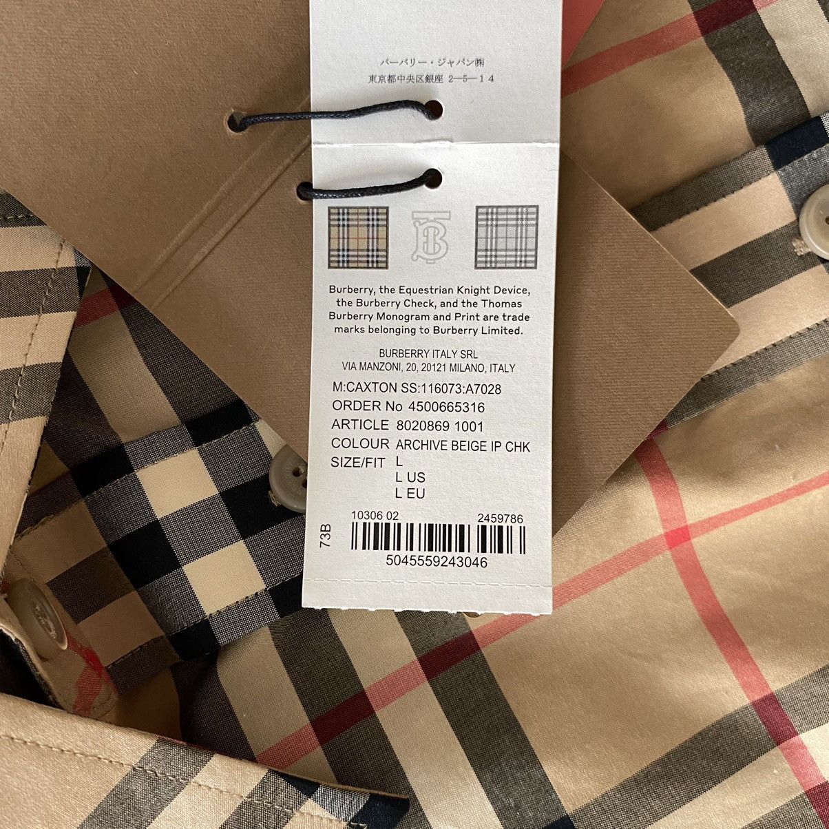 Burberry Burberry check short-sleeve shirt Size US L / EU 52-54 / 3 - 11 Thumbnail