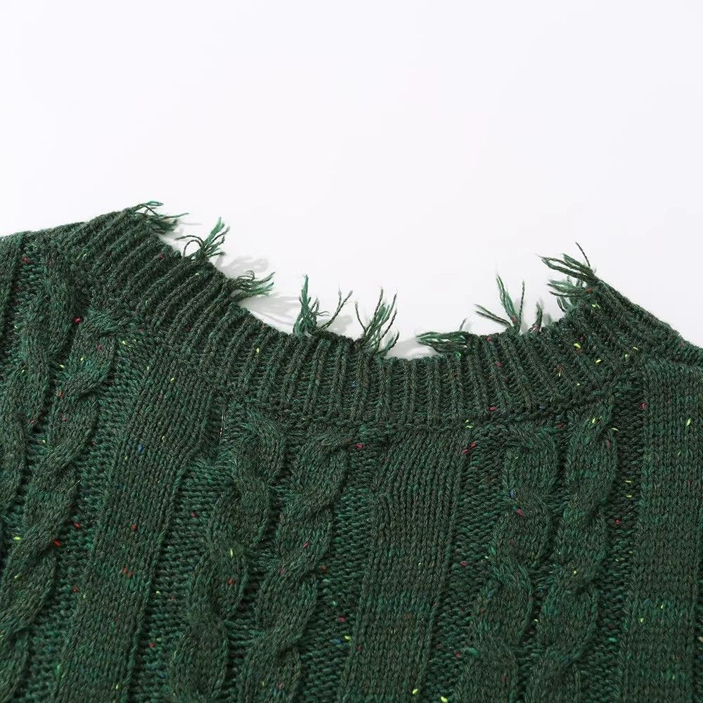 Japanese Brand × Vintage Men's retro loose round neck sweater Size US M / EU 48-50 / 2 - 4 Thumbnail