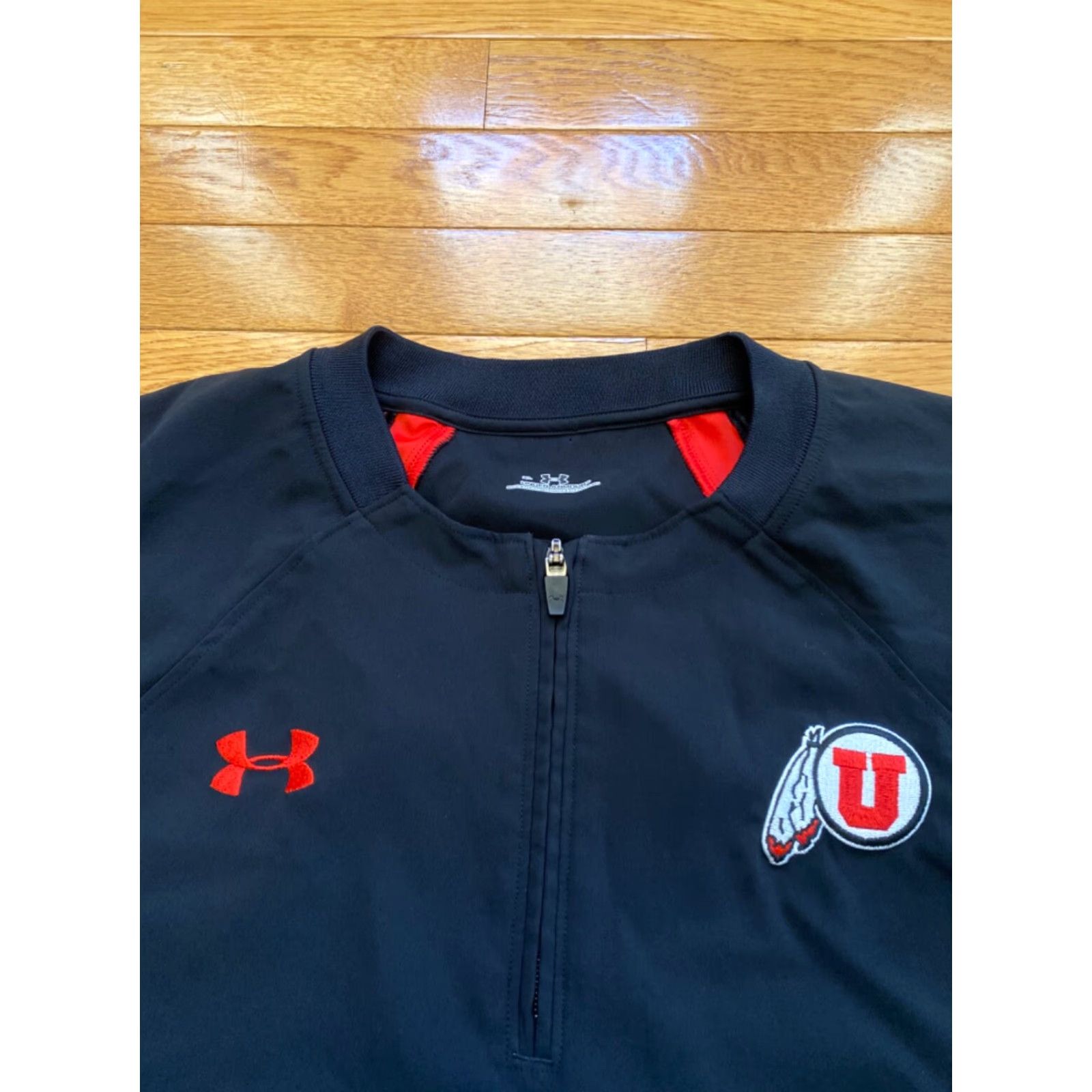 Under Armour Under Armour Utah Utes Windbreaker Jacket XL Black Mens Short Sleeve Pullover Quarter Zip Size US XL / EU 56 / 4 - 3 Thumbnail