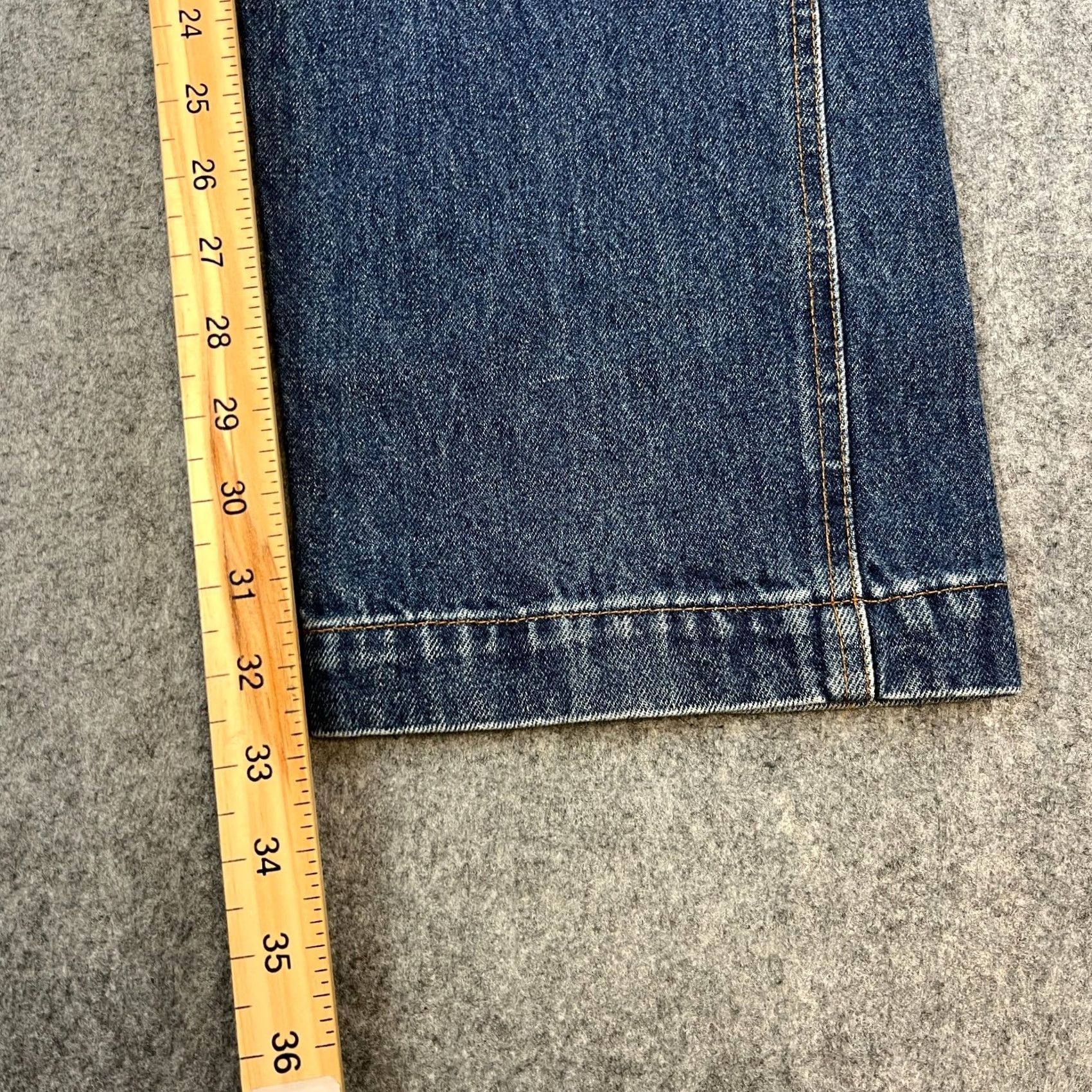 Vintage Meltin' Pot Jeans High Waist Straight 28 34 UK 8 Velvet Blue VTG Denim 5-Pocket Womens Regular Size 30" / US 8 / IT 44 - 4 Thumbnail