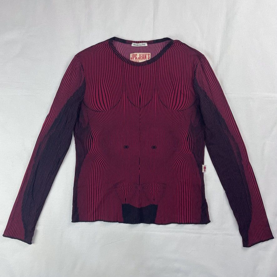 Jean Paul Gaultier AW2001 Jean Paul Gaultier Muscle Trompe L´Oeil Top Vintage Size XL / US 12-14 / IT 48-50 - 2 Thumbnail