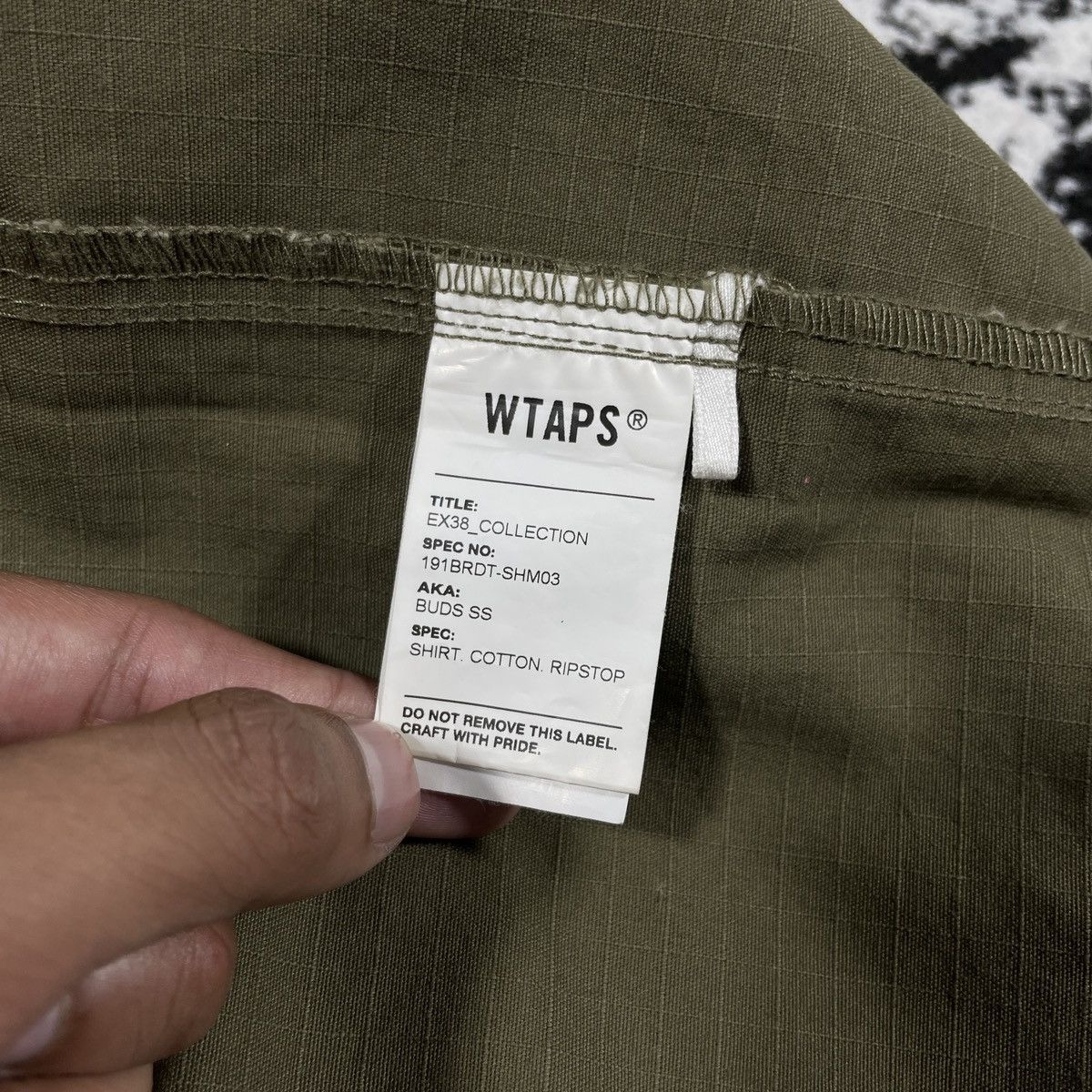 Japanese Brand WTAPS BUDS SS SHIRT COTTON RIPSTOP 2019 - M Size US M / EU 48-50 / 2 - 6 Thumbnail