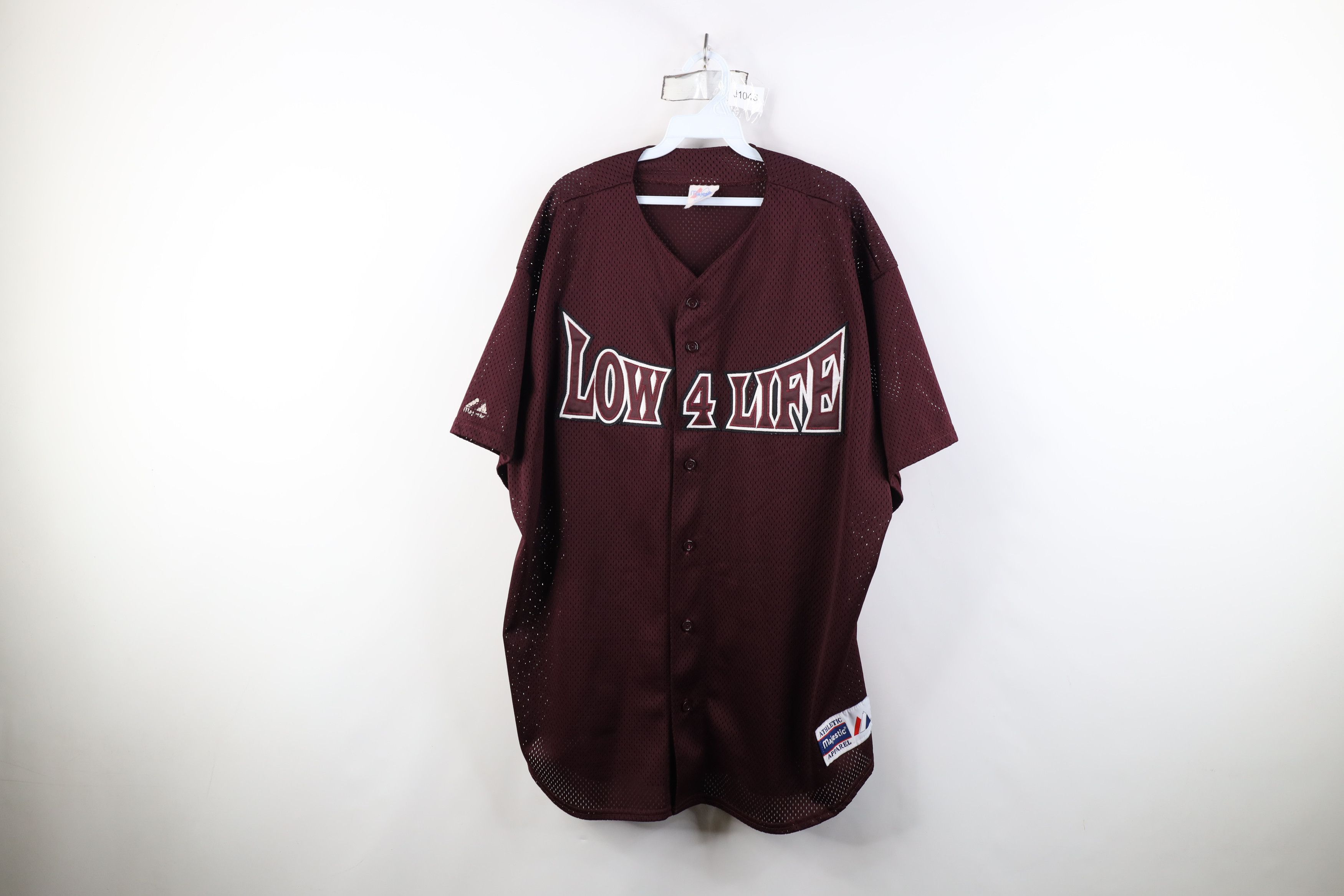 Majestic Vintage 90s Majestic Lower Rider Baseball Jersey Maroon USA Size US XXL / EU 58 / 5 - 1 Thumbnail