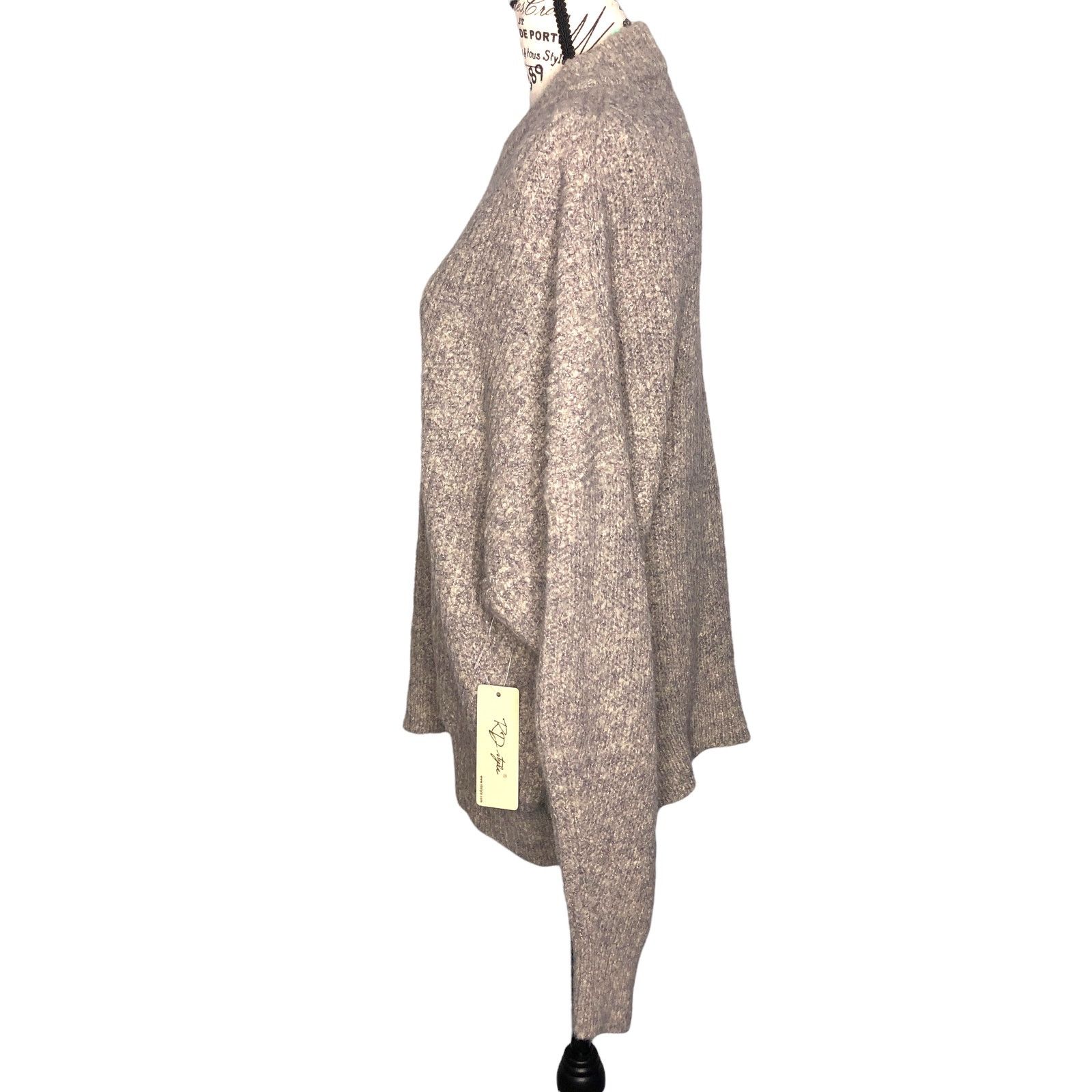 Other RD Style Bennie Cropped Mockneck Pullover Fuzzy - Stitch Fix Size L / US 10 / IT 46 - 3 Thumbnail