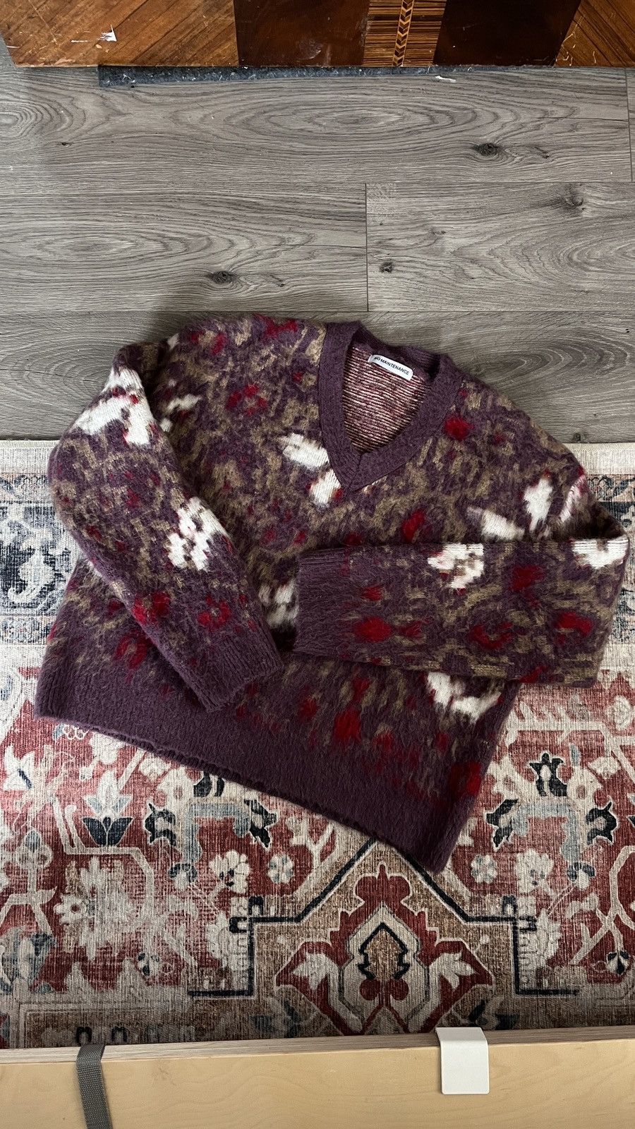 image of No Maintenance Shag Sweater in Red, Men's (Size Medium)