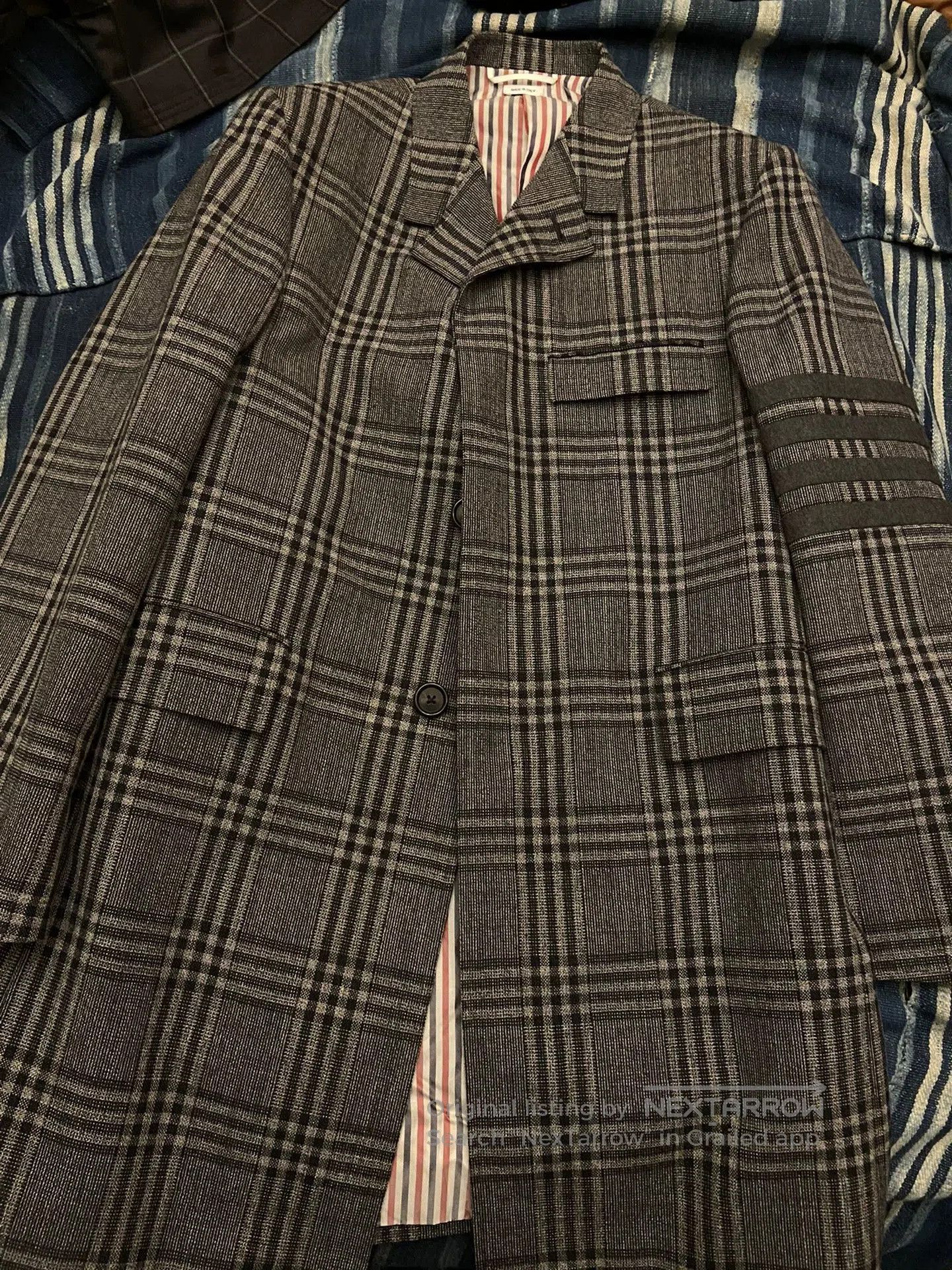 Thom Browne thom browne plaid chesterfield coat gray. Size US L / EU 52-54 / 3 - 1 Thumbnail
