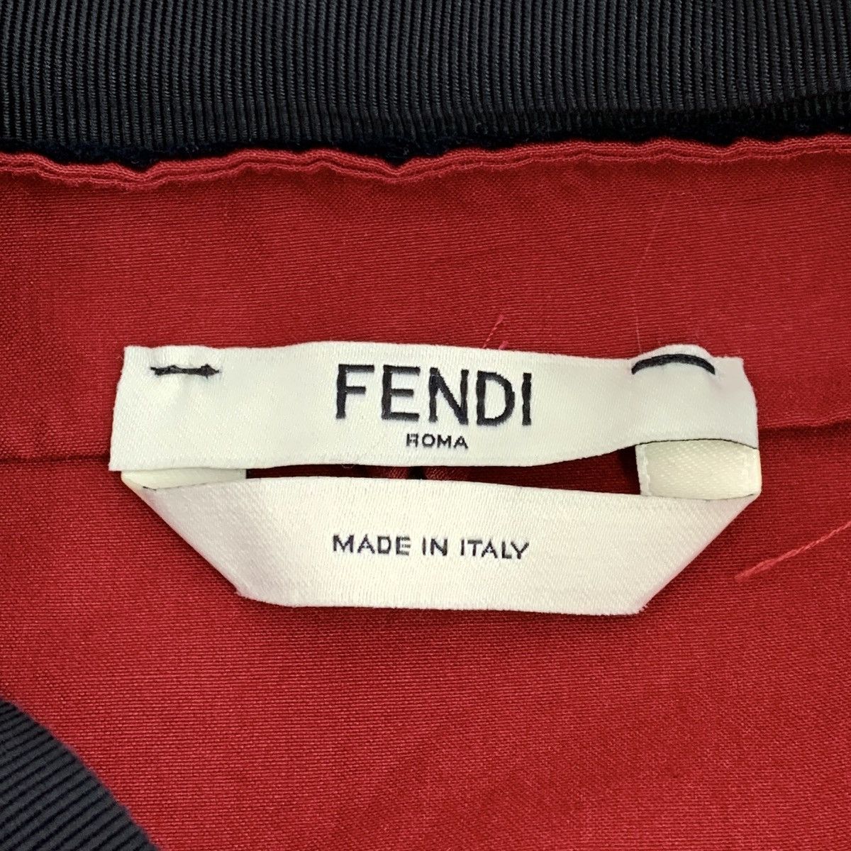 Fendi Fendi Red Tie Bow Cotton Ruffle Sleeveless Dress Size XS / US 0-2 / IT 36-38 - 5 Thumbnail