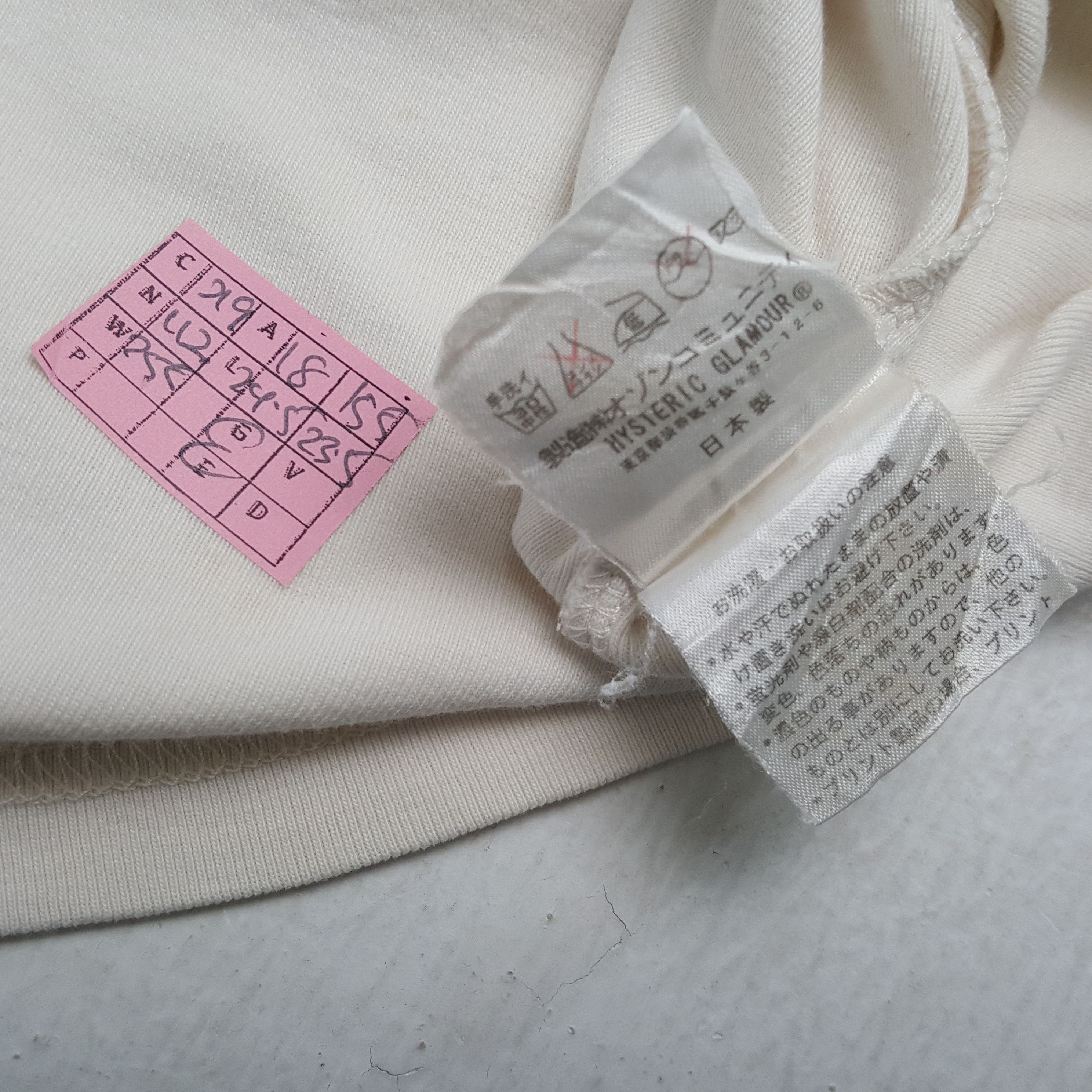 Hysteric Glamour HYSTERIC GLAMOUR Japanese Brand Long Sleeve Tshirt Size S / US 4 / IT 40 - 6 Thumbnail