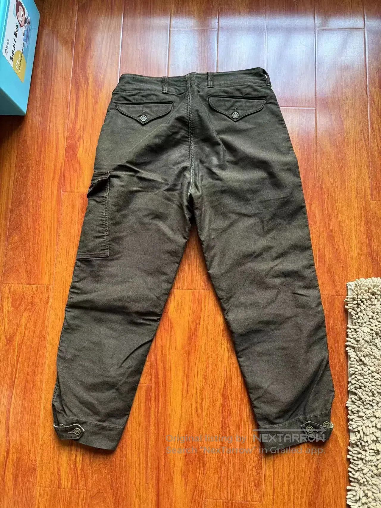 Freewheelers green herringbone army pants size w36. Size US 36 / EU 52 - 2 Thumbnail