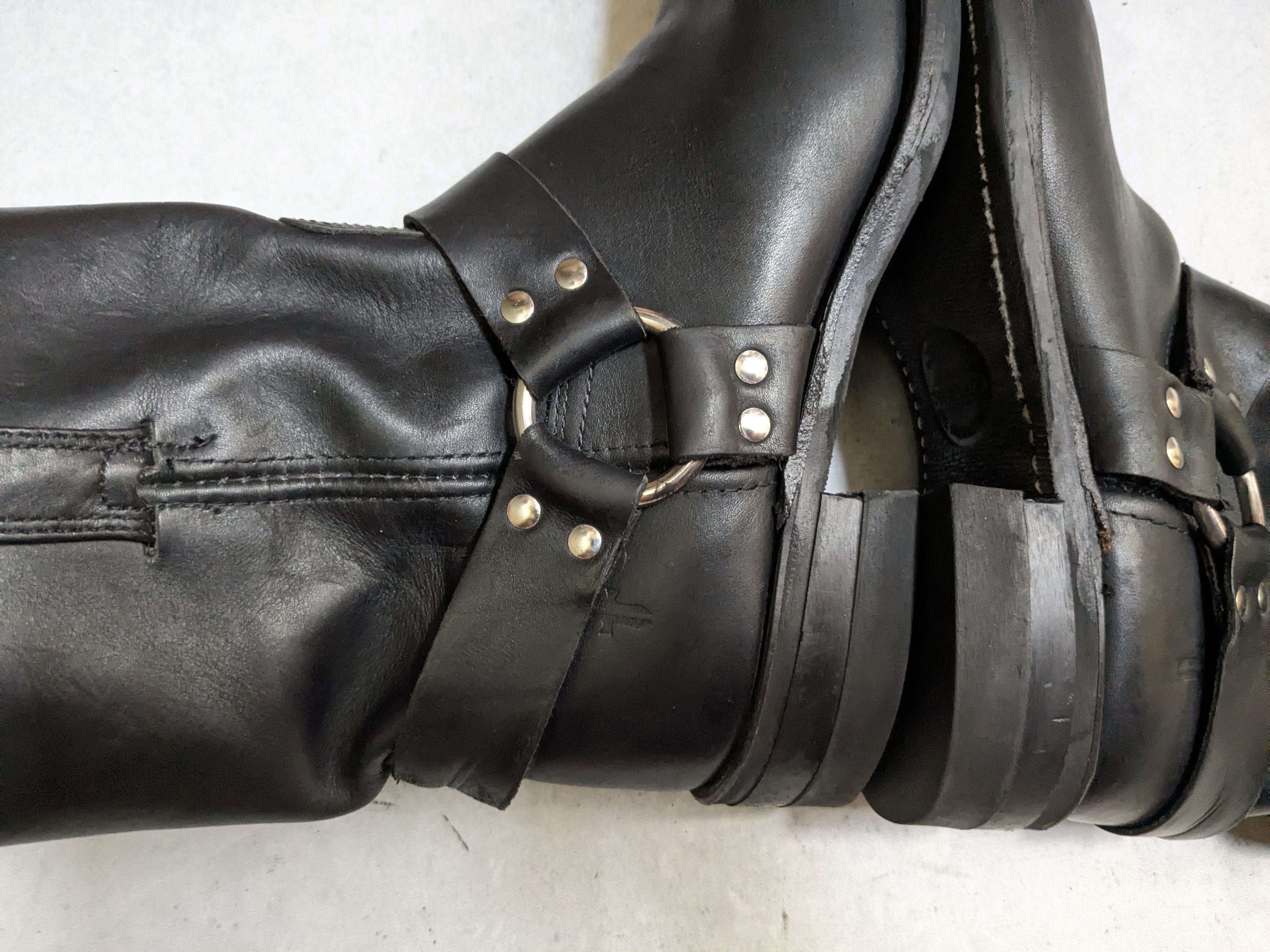Frye Frye Harness Boots Black 10.5 M Leather USA Size US 10.5 / EU 43-44 - 8 Thumbnail