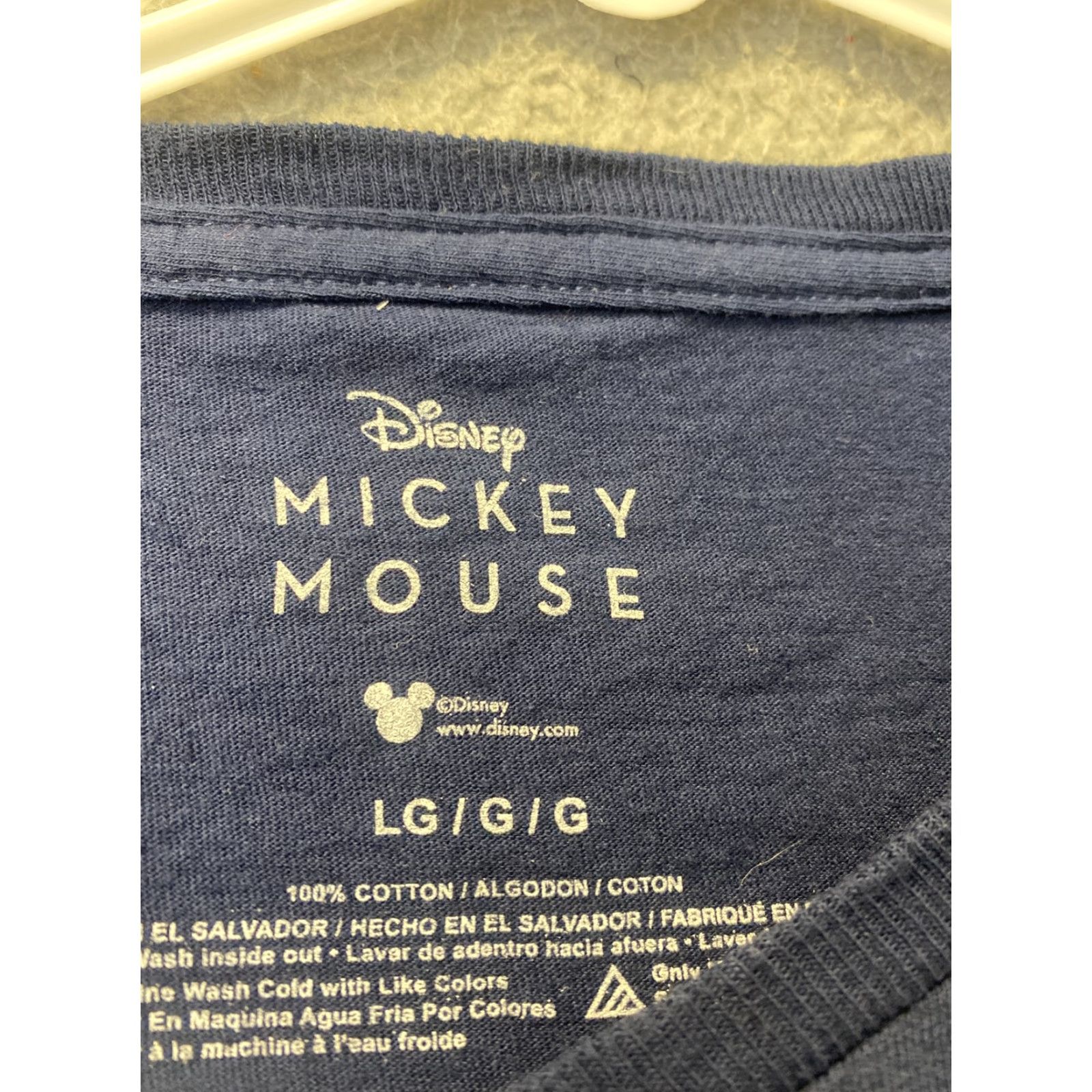 Disney DISNEY Shirt Mens L Blue Mickey Mouse Theme Cartoon Animation T‑Shirt 10912 Size US L / EU 52-54 / 3 - 3 Thumbnail