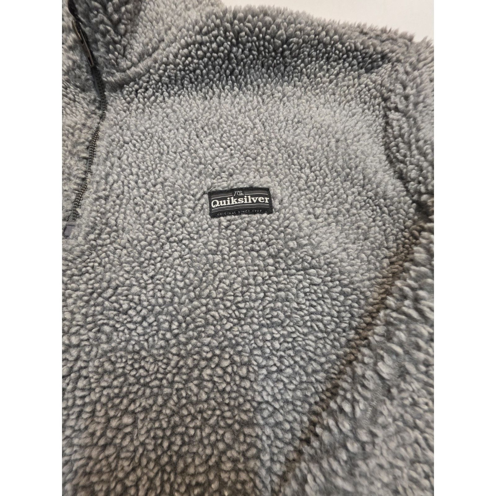 Quiksilver Quicksilver Men's Fleece Sherpa Grey 1/4 Zip Size Xl Jacket Size US XL / EU 56 / 4 - 2 Thumbnail