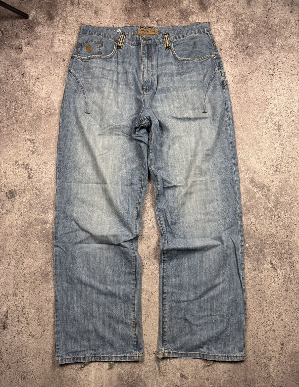 Rocawear Vintage Rocawear Y2K Distressed Baggy Jeans Skate Jnco Y2K Size US 38 / EU 54 - 3 Thumbnail