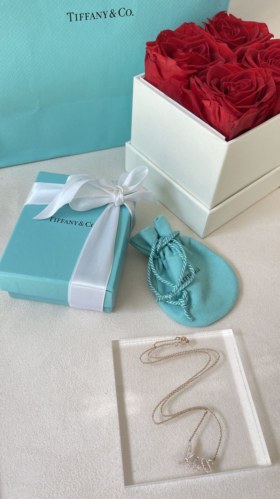 Tiffany & Co. Tiffany & Co. Graffiti Kiss Pendant RG Dia 16” NEW $4,400 Size ONE SIZE - 10 Thumbnail