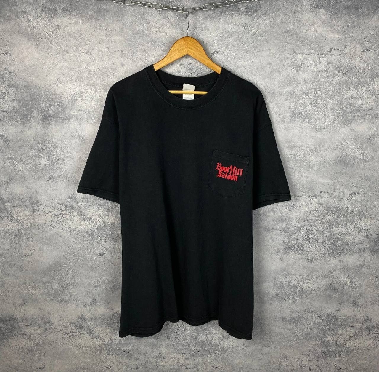 Vintage Boot Hill Saloon Tee Men's Size XL Black Short Sleeve ` Size US XL / EU 56 / 4 - 2 Thumbnail