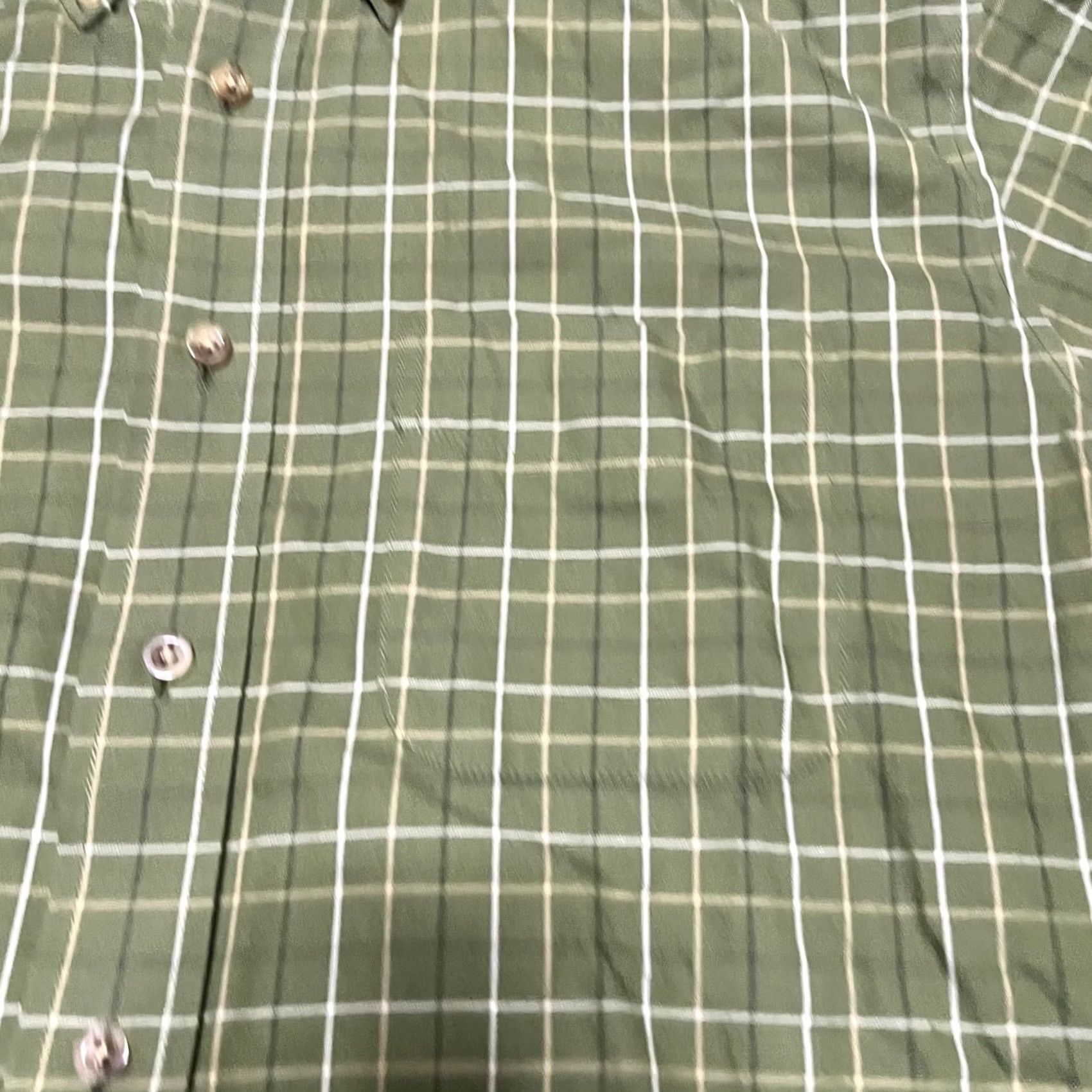 Vintage LL Bean Shirt Mens LT Green Plaid Wrinkle Resistant Short Sleeve Big & Tall Mens-LT Size US L / EU 52-54 / 3 - 2 Thumbnail