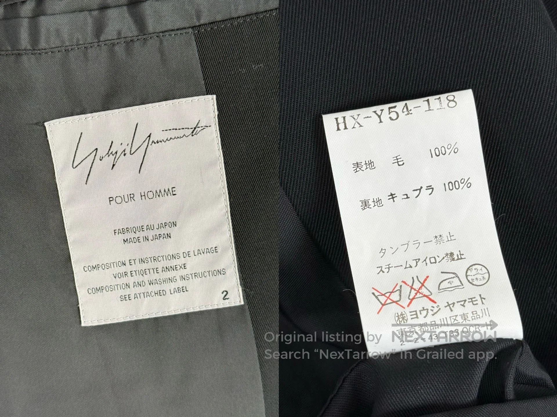 Yohji Yamamoto Yohji Yamamoto 01SS Back Pleated Coat. Size US M / EU 48-50 / 2 - 9 Thumbnail