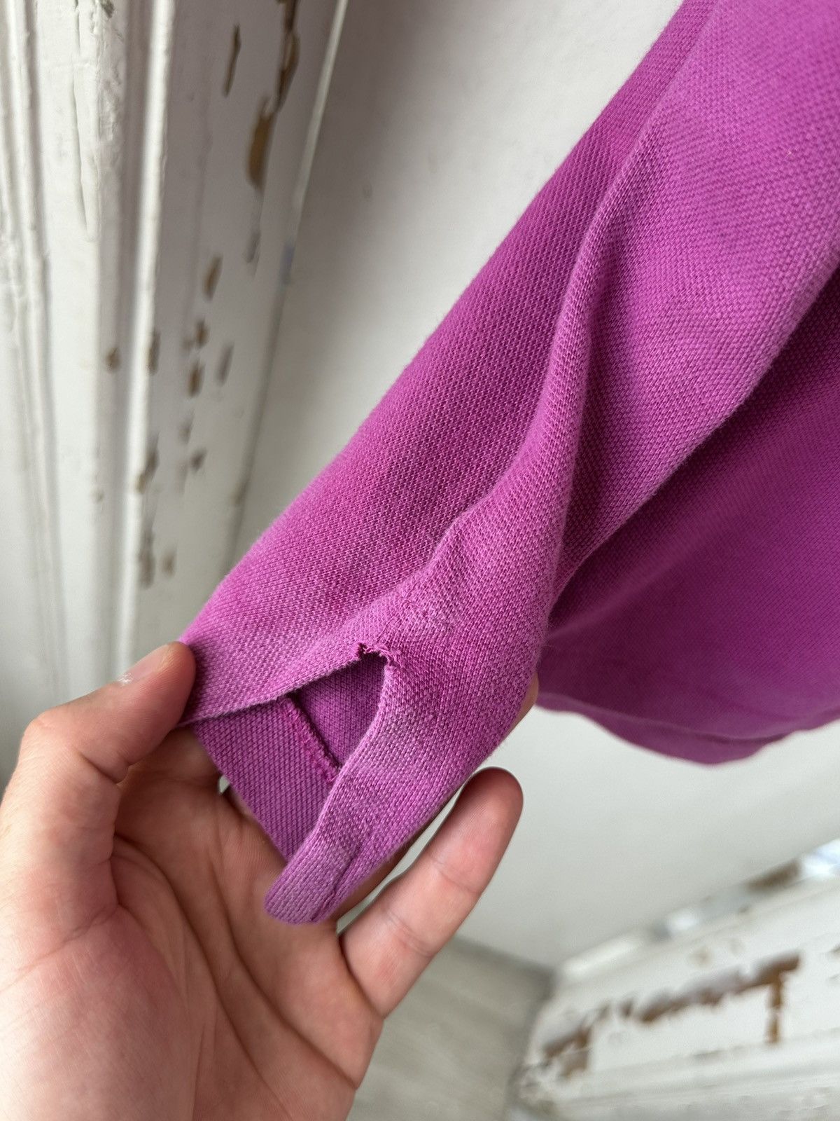 Vintage Vintage Ralph Lauren Violet Short Sleeve Polo Size US XL / EU 56 / 4 - 6 Thumbnail