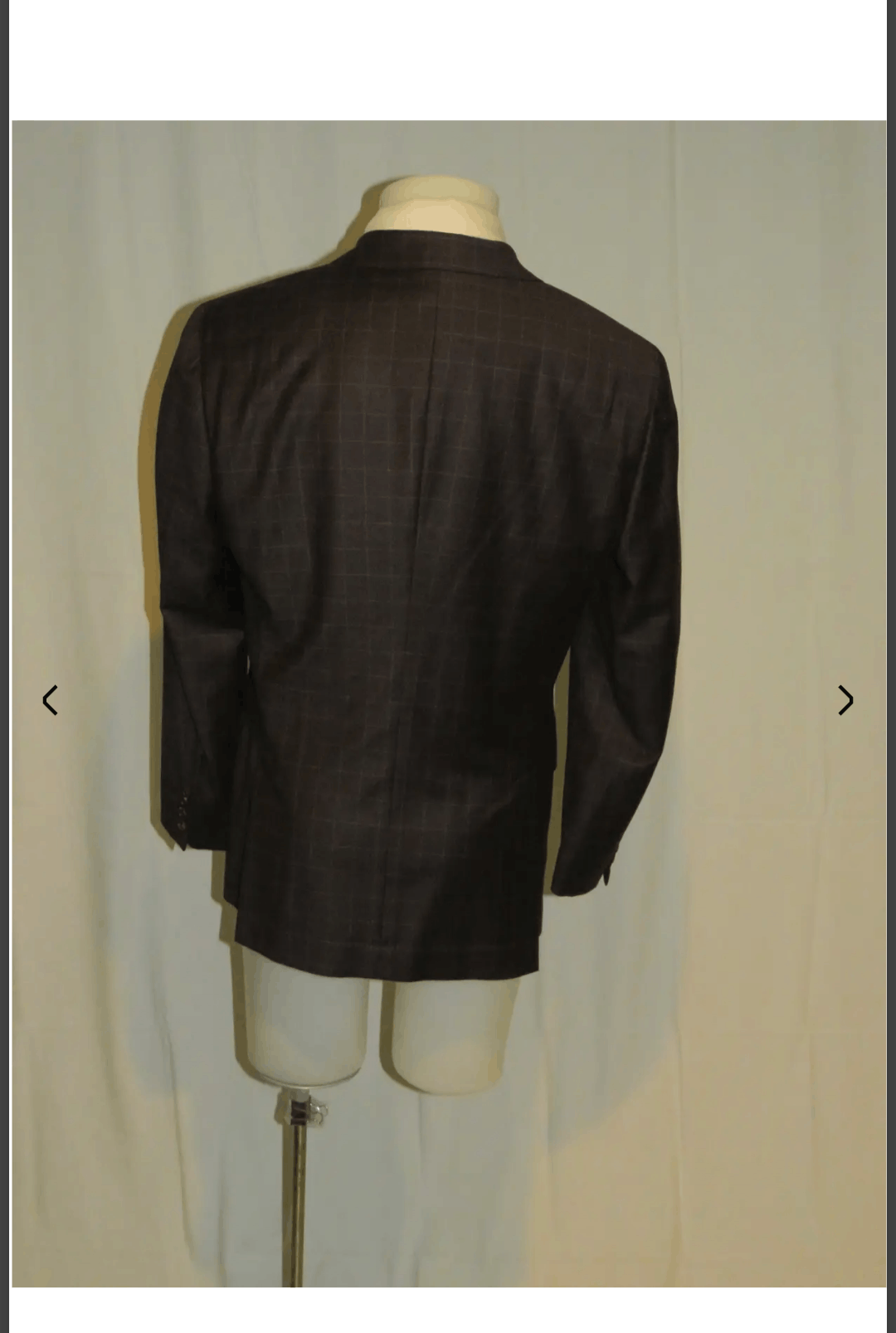 Brunello Cucinelli Brown Windowpane Double Breasted Blazer 40 NWT $2995 Size 40R - 8 Thumbnail