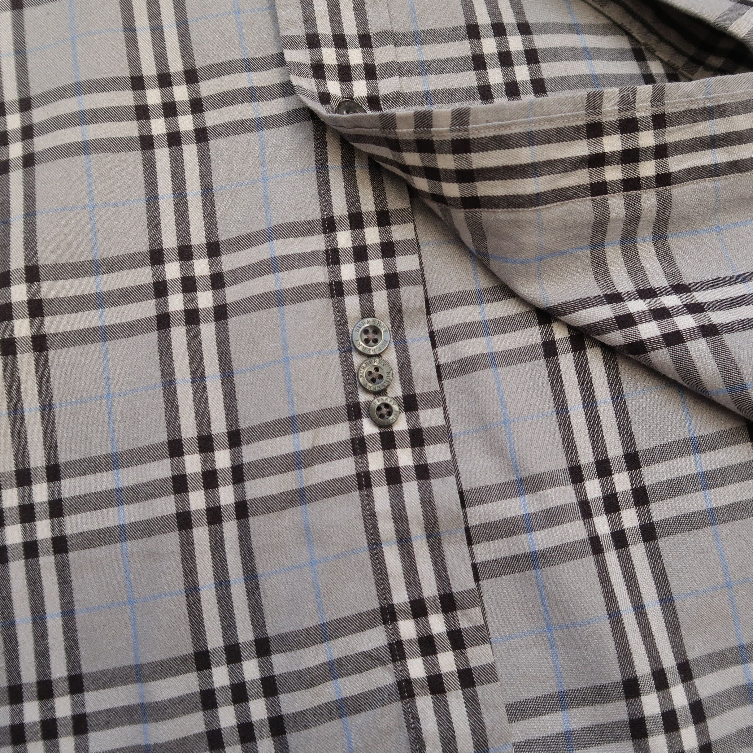 Burberry Burberry London Nova Check Gray Shirt Old Money Style Size US L / EU 52-54 / 3 - 12 Thumbnail