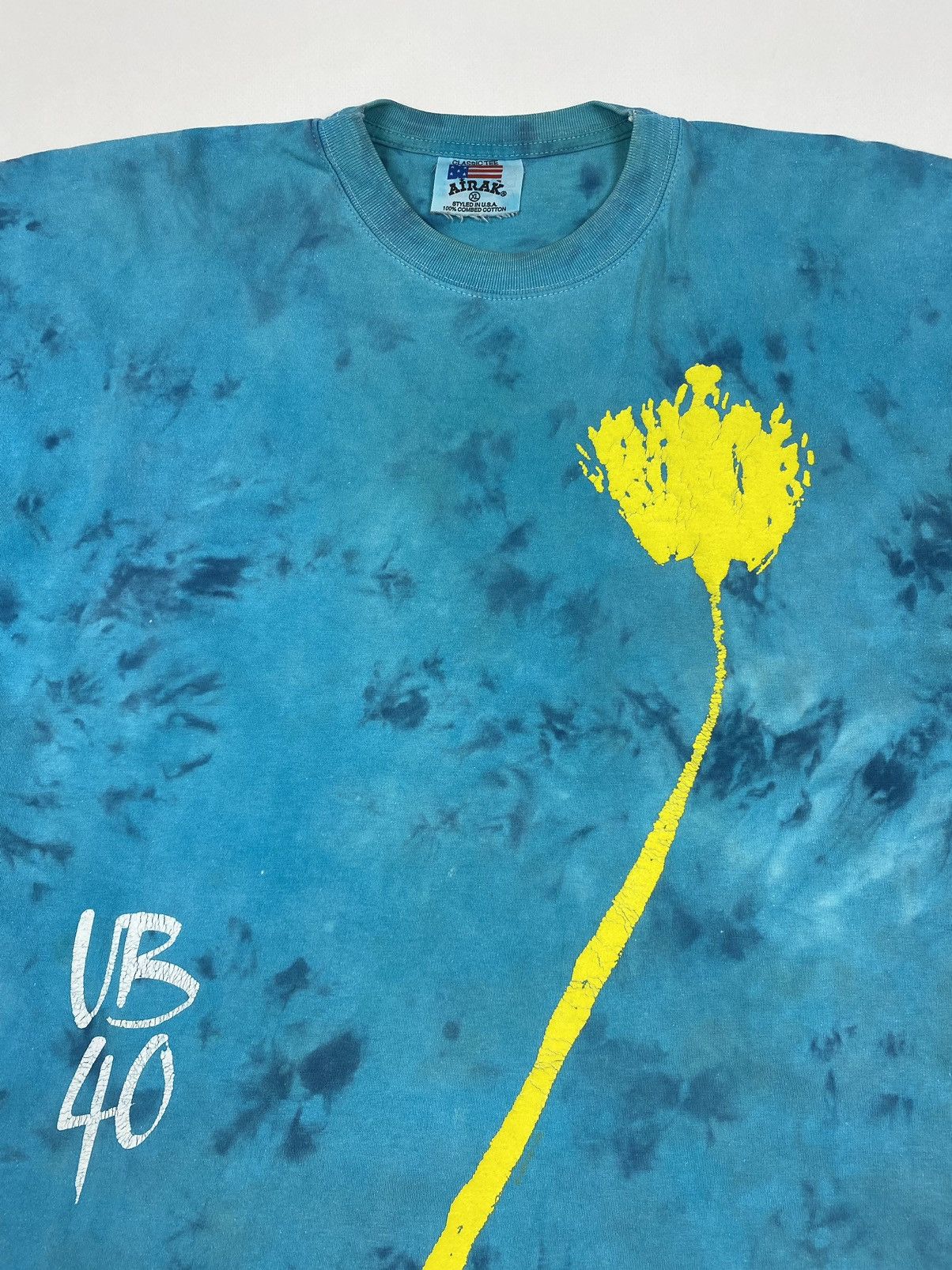 Band Tees 1990’s Vintage UB40 Promises And Lies World Tour Tie-Dye Tee Size US XL / EU 56 / 4 - 3 Thumbnail