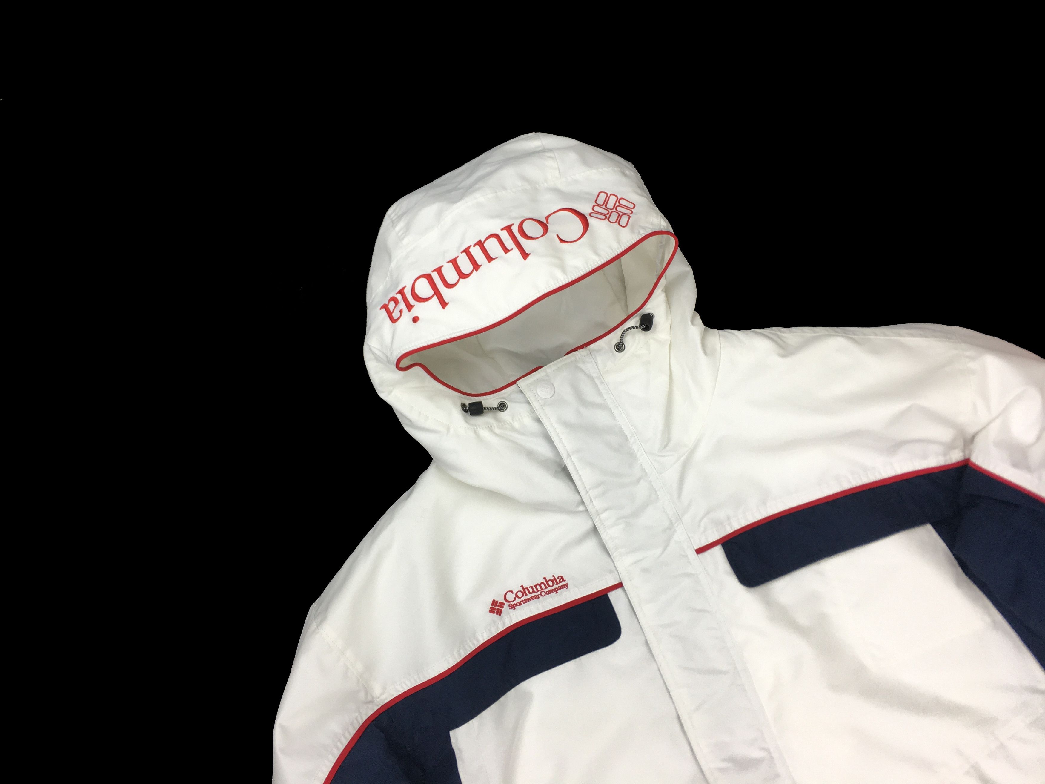 Vintage Columbia Anorak Jacket Puffer Hoodie size XXL NWT