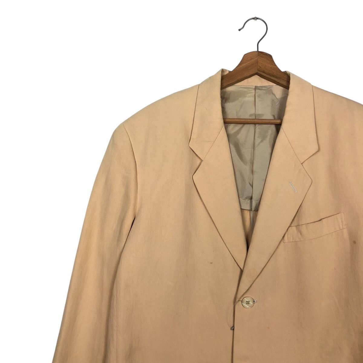 Japanese Brand Kenzo Paris Oversized Beige Cotton Blazer — Archival Look Size US M / EU 48-50 / 2 - 8 Thumbnail