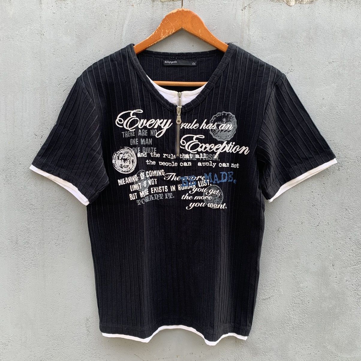 If Six Was Nine × Japanese Brand × Le Grande Bleu (L.G.B.) The Bay's Garden poem tee shirt japanese Harajuku Size US L / EU 52-54 / 3 - 1 Thumbnail