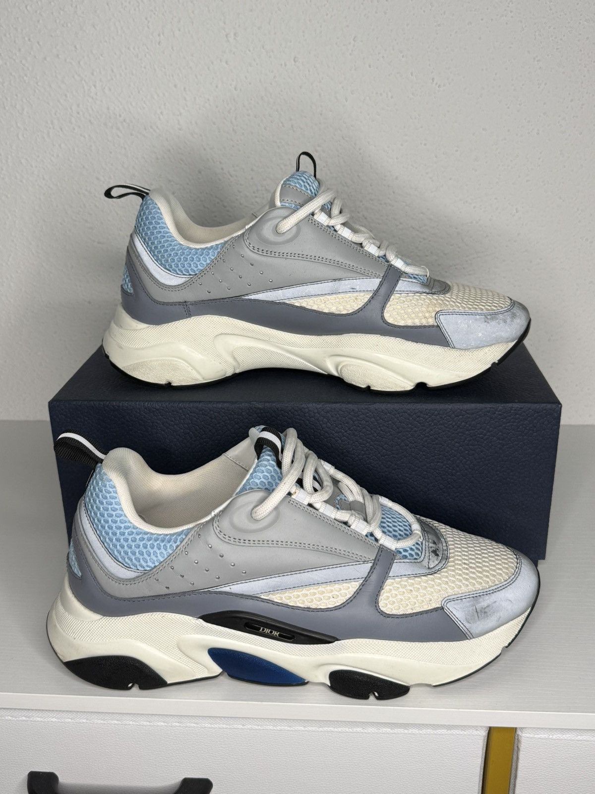 Dior Dior B22 White Blue Sneakers Size US 10 / EU 43 - 6 Thumbnail