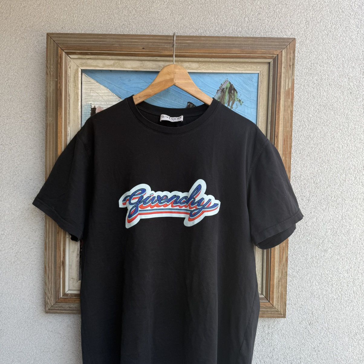 Givenchy Black Oversized Paris Vintage T-Shirt