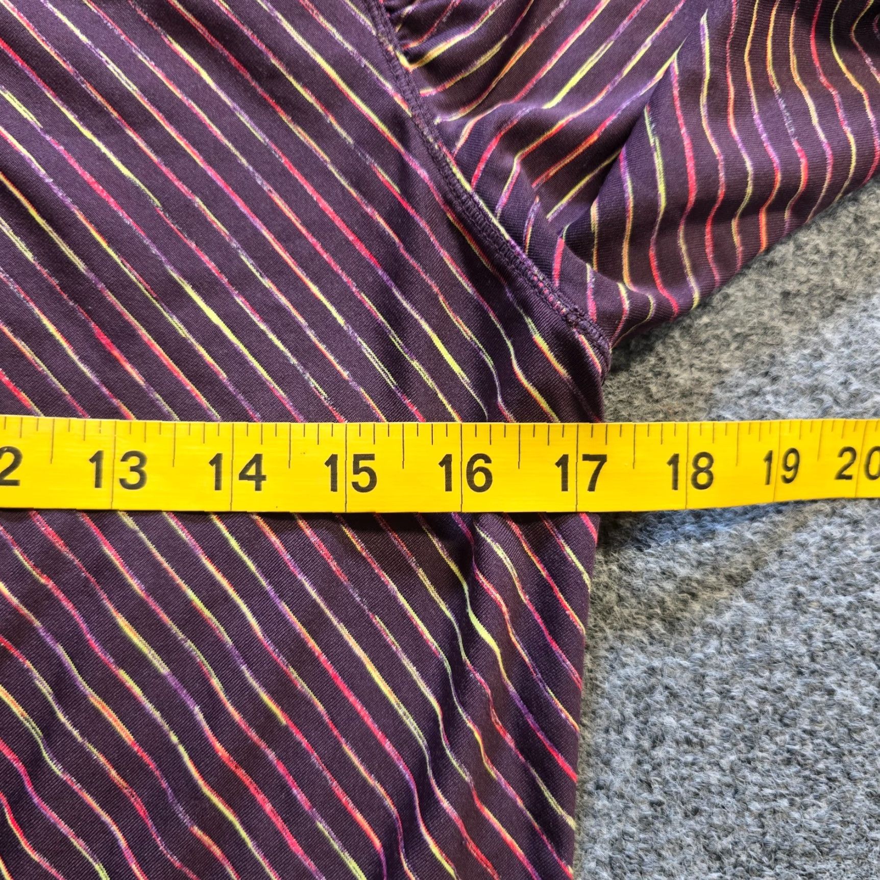 Prana Prana Top Womens Size S Purple Stripe Long Sleeve Stretch Performance Casual Shirt Size S / US 4 / IT 40 - 5 Thumbnail