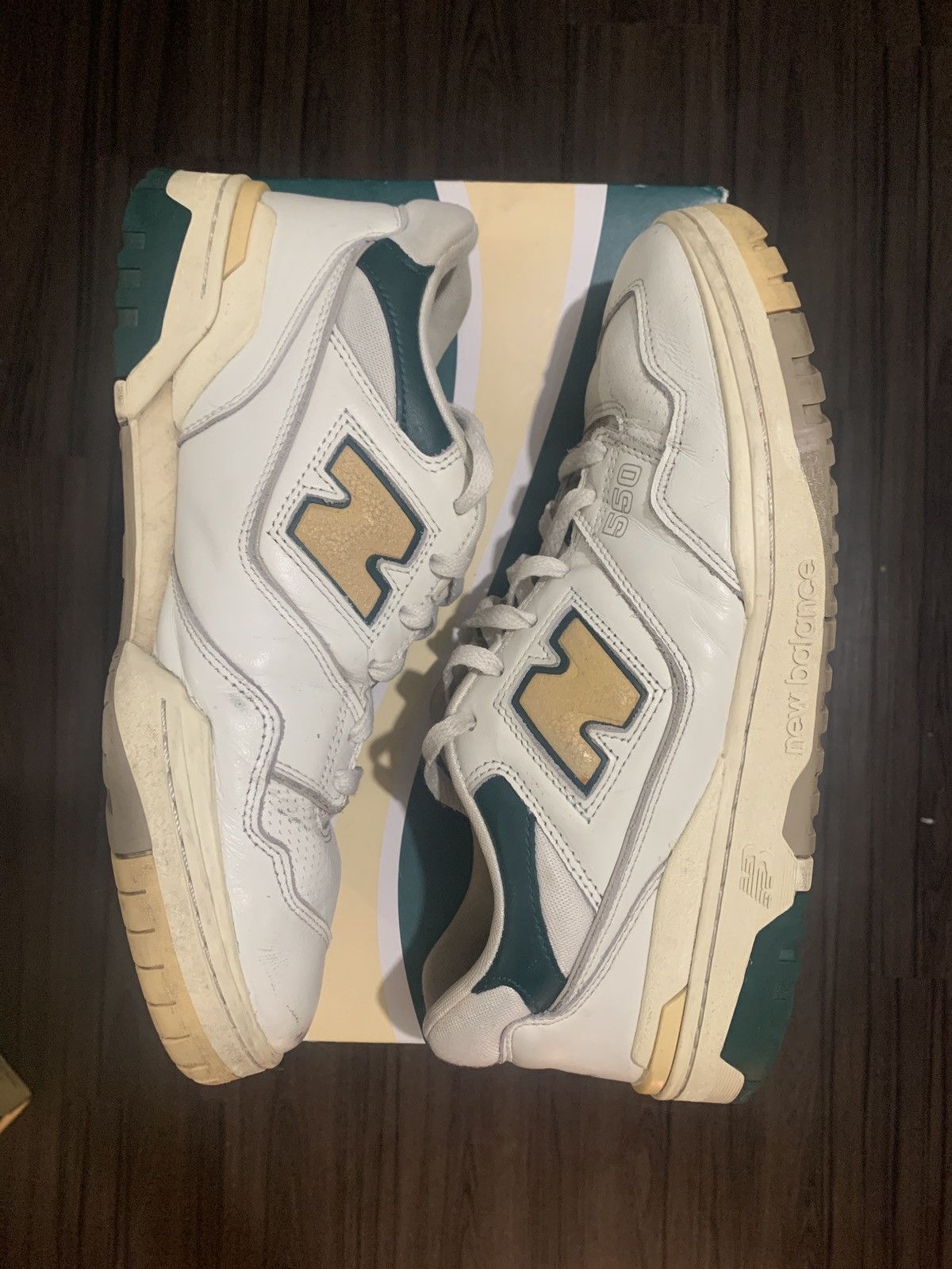 Aime Leon Dore × New Balance New Balance Aimé Leon Dore 550 Natural Green Size US 10 / EU 43 - 1 Thumbnail