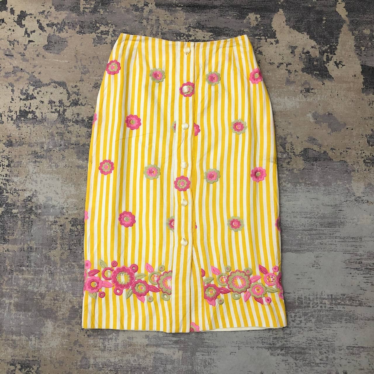 image of P828 Tocca Made In USA Striped Skirts in Refer To Images, Women's (Size 27)