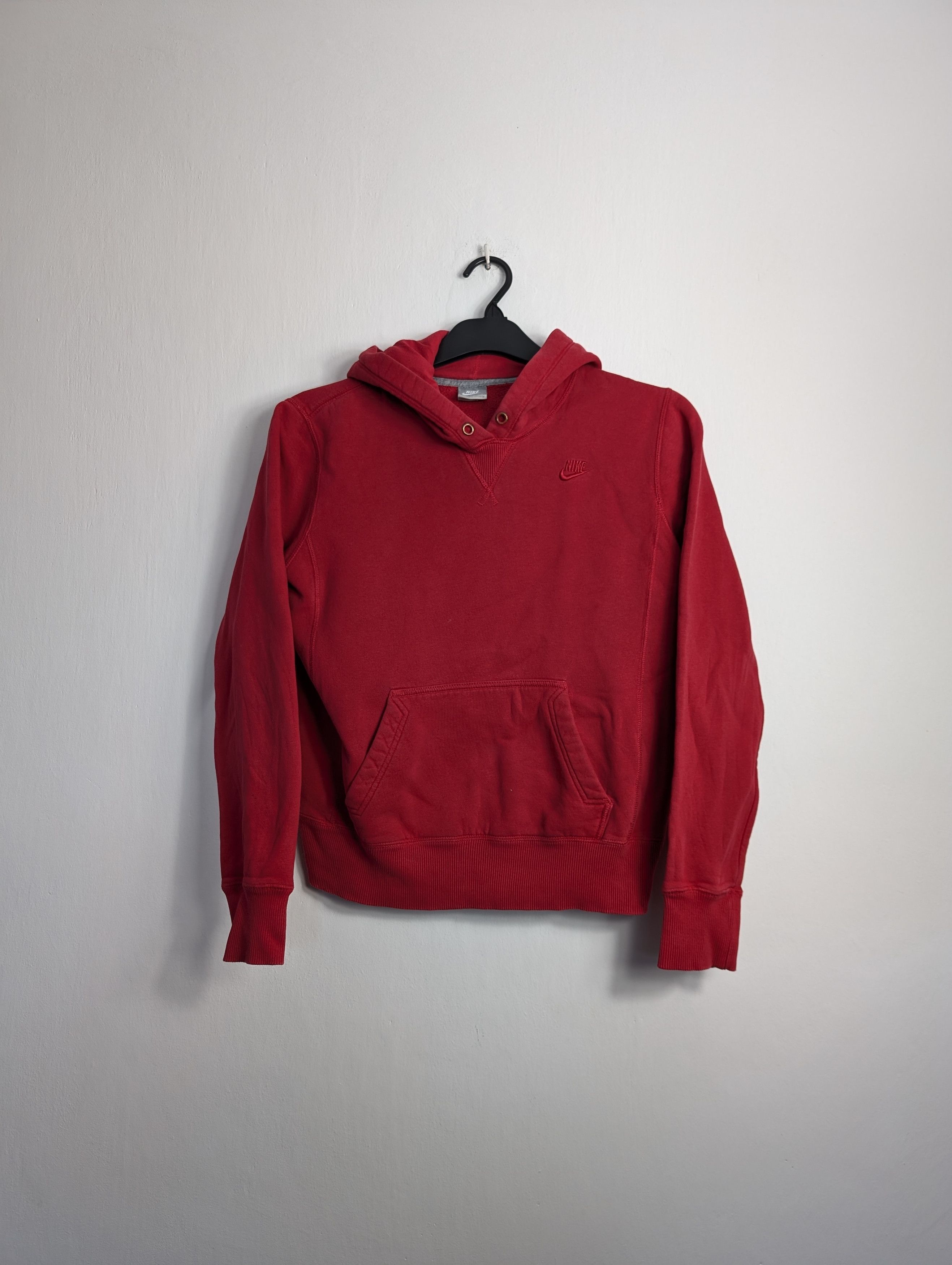 Nike Nike Sportswear Basic Red Hoodie Sweatshirt Size M / US 6-8 / IT 42-44 - 1 Thumbnail
