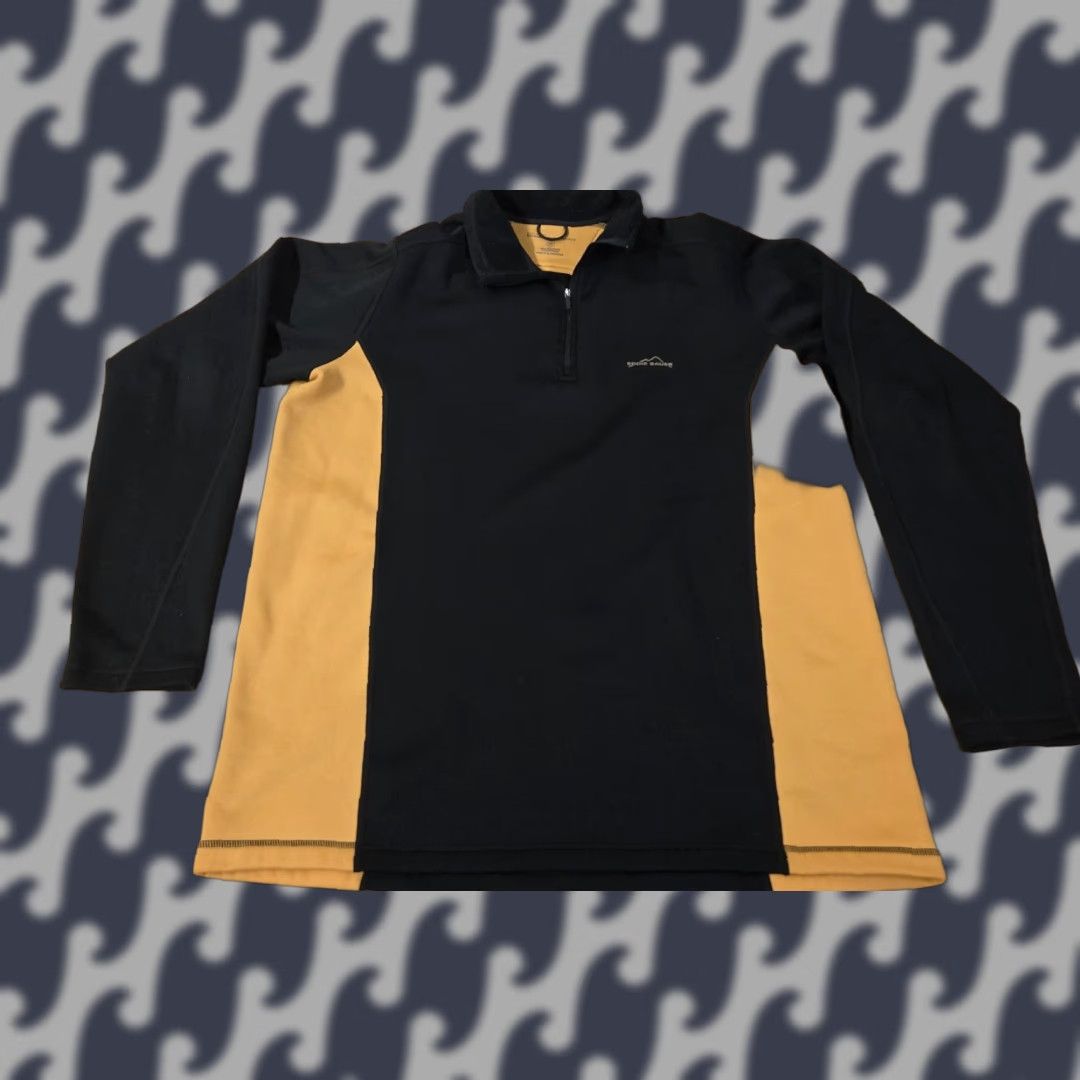 Eddie Bauer Eddie Bauer Sport Pullover Mens 2XLT Black Colorblock 1/4 Zip Fleece Stretch Mock Neck Long Sleeve Casual Size US XXL / EU 58 / 5 - 1 Thumbnail