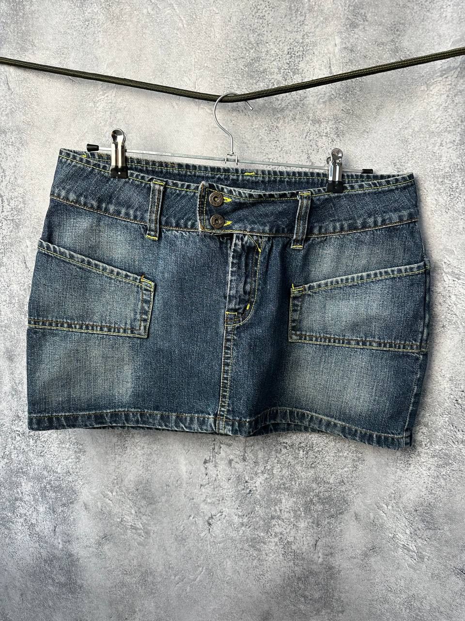 Vintage × Von Dutch Von Dutch Denim Mini Skirt Vintage Made in USA Size 32" / US 10 / IT 46 - 3 Thumbnail