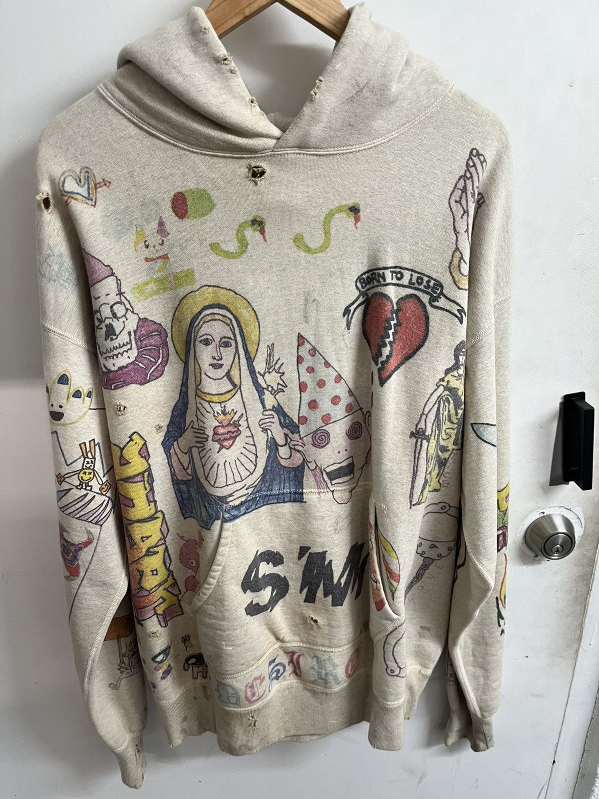 Saint Michael Saint Michael Graffiti Hoodie Size US XL / EU 56 / 4 - 1 Thumbnail