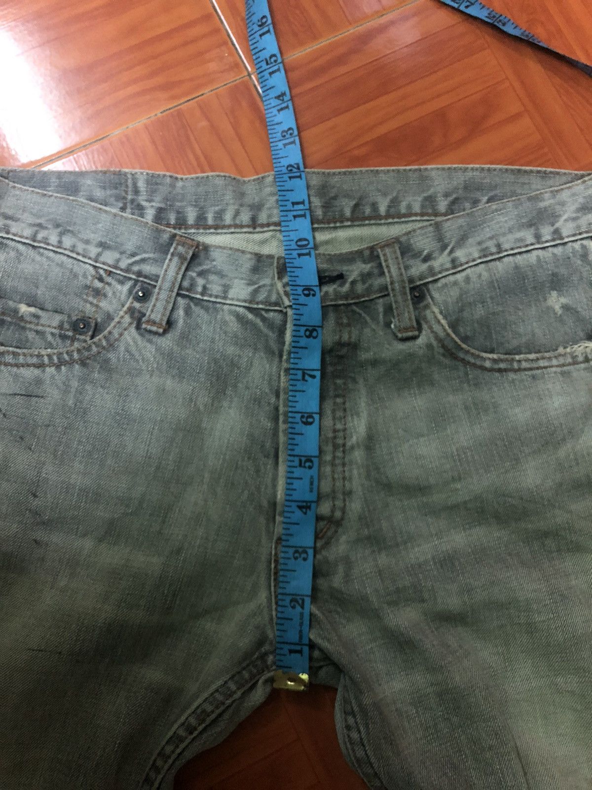 Hysteric Glamour The Hysteric XXX Hysteric Glamour Distressed Grey Denim Jean Size US 32 / EU 48 - 13 Thumbnail