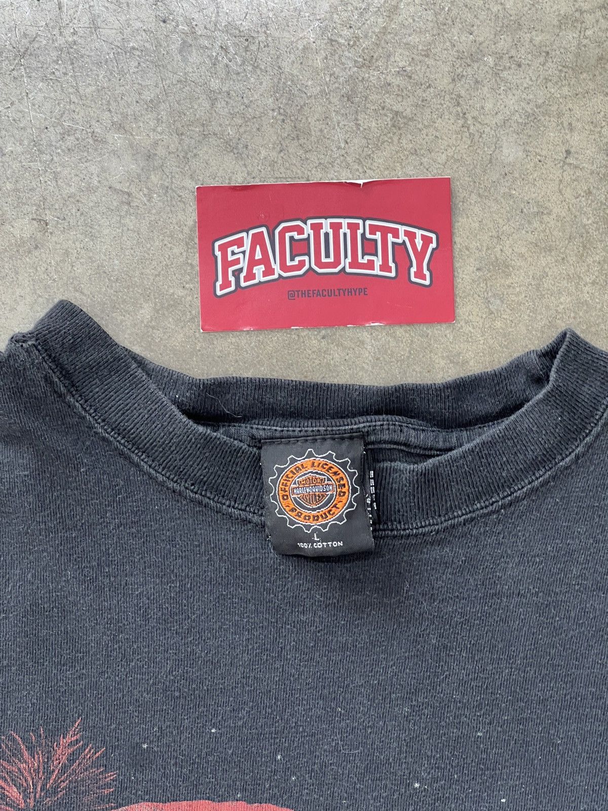 Harley Davidson Vintage 1997 Harley Davidson Motorcycle Desert Tee Large Size US L / EU 52-54 / 3 - 3 Thumbnail