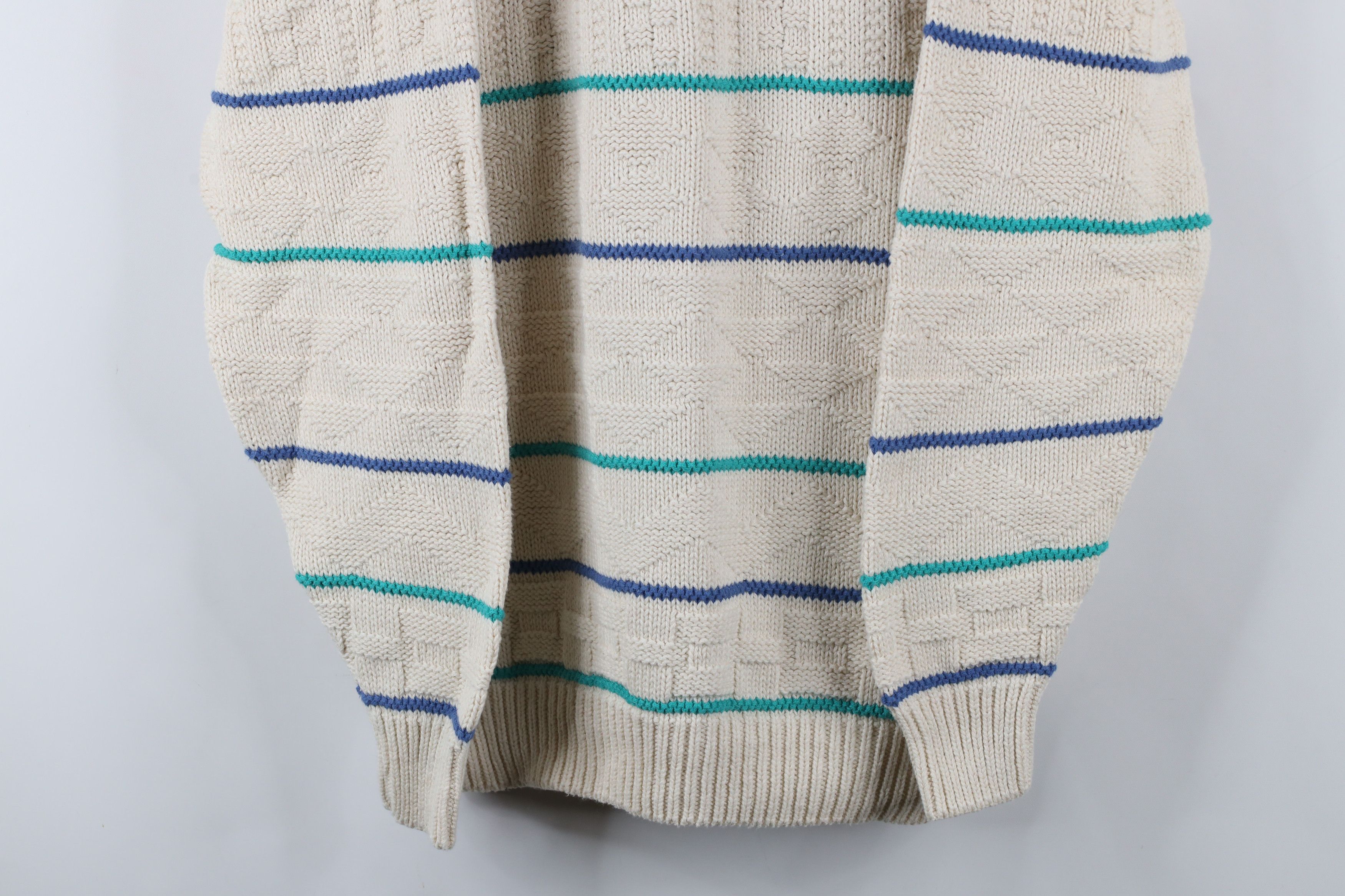 Vintage Vintage 90s Streetwear Chunky Geometric Knit Sweater USA Size US M / EU 48-50 / 2 - 3 Thumbnail