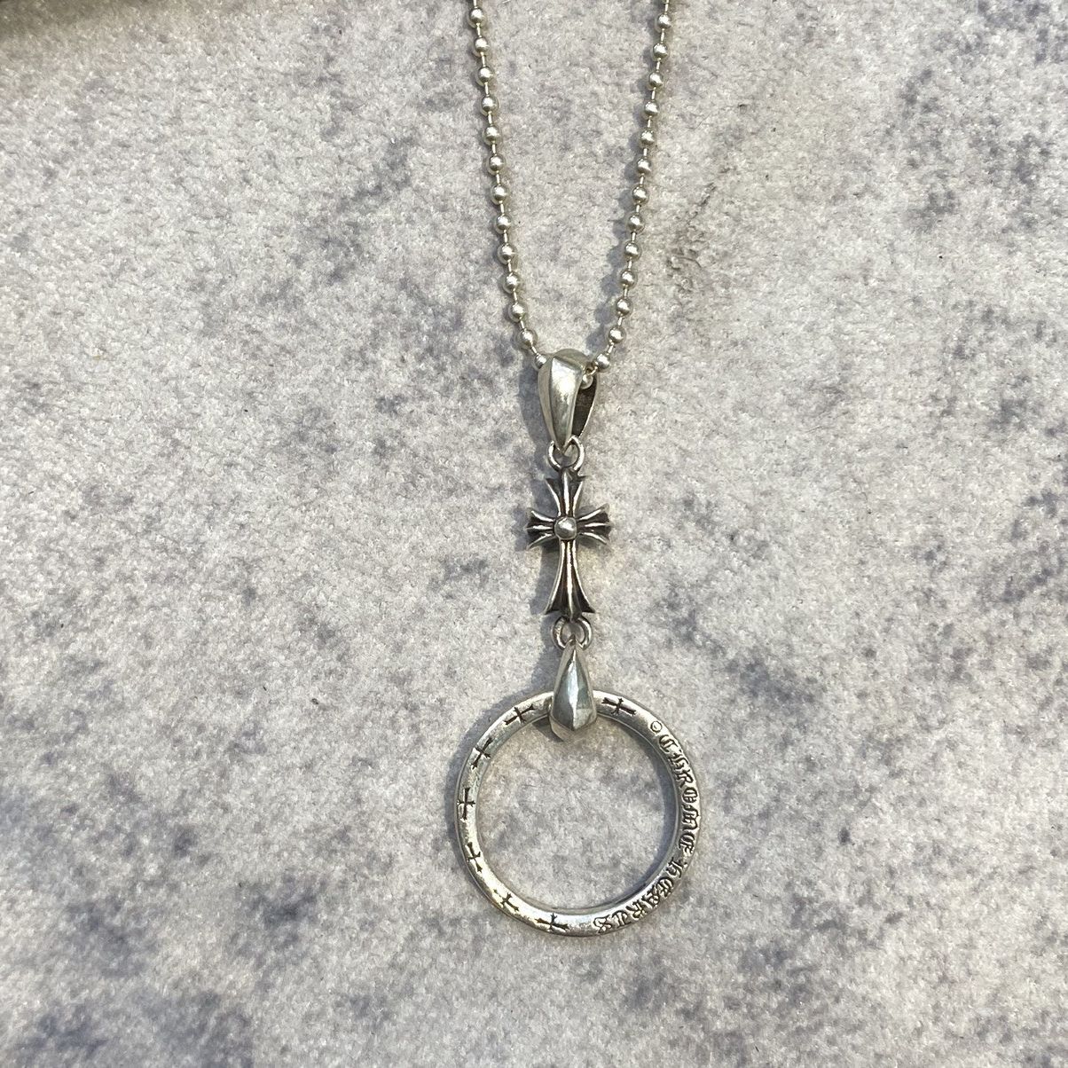Chrome Hearts CHROME HEARTS Ball Chain Necklace Silver Cross Size ONE SIZE - 1 Thumbnail