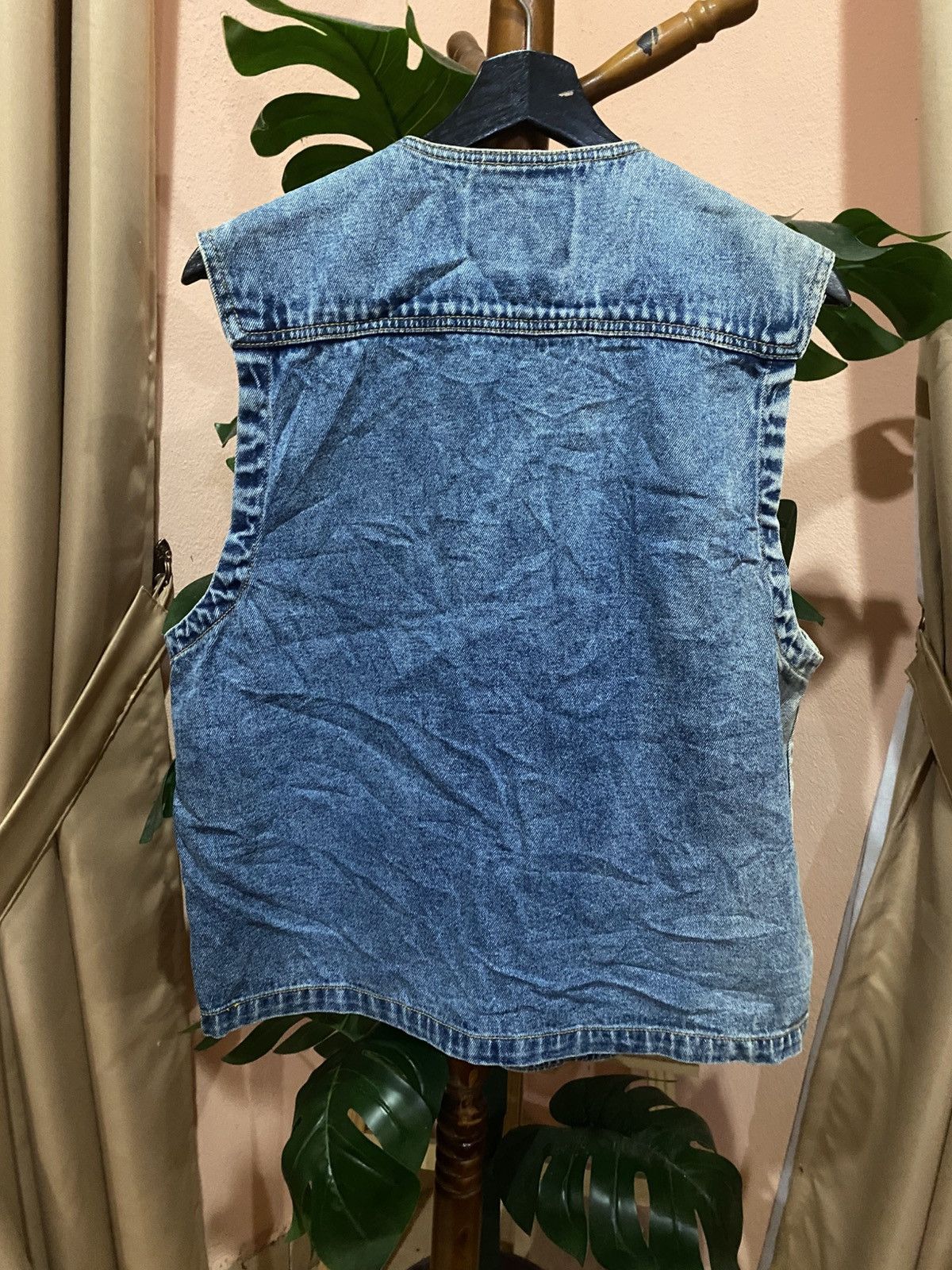 Vintage Vintage MANX Denim Utility Vest Workwear, Multi-Pocket Size US L / EU 52-54 / 3 - 9 Thumbnail