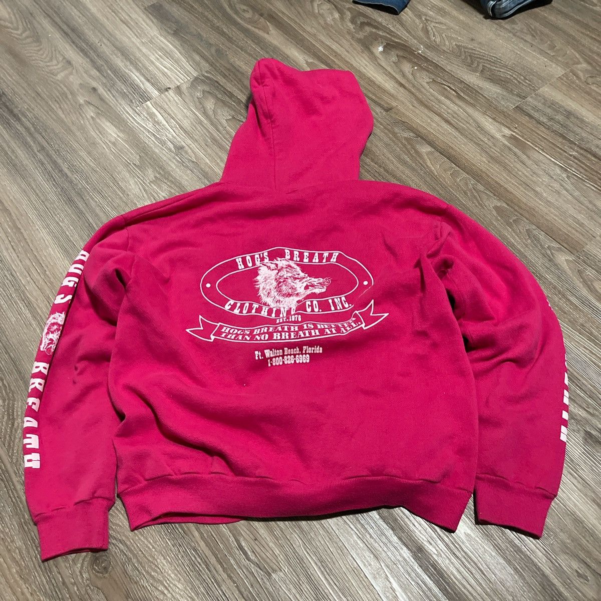 Japanese Brand × Jerzees × Vintage Vintage 80’s Jerzees Screen Print Hoodie Size L / US 10 / IT 46 - 3 Thumbnail