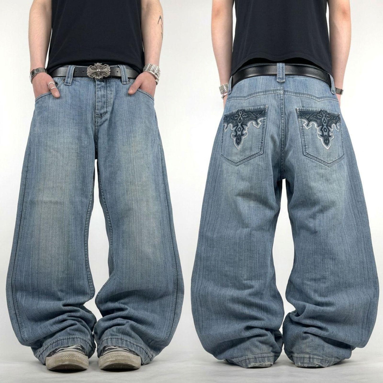 Emporio Armani × Vintage CRAZY VINTAGE 90s DISTRESSED ARMANI JEANS
