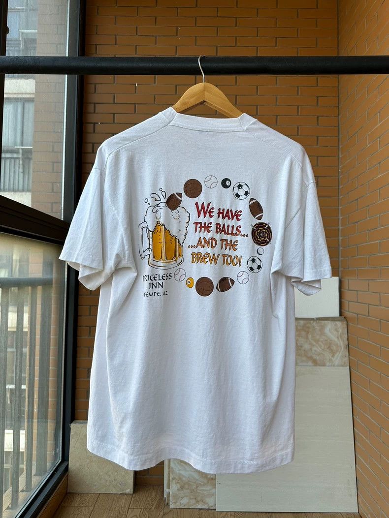 Vintage Vintage Tee 90s Balls and Brew 2505-Nextarrow Size US XL / EU 56 / 4 - 1 Thumbnail