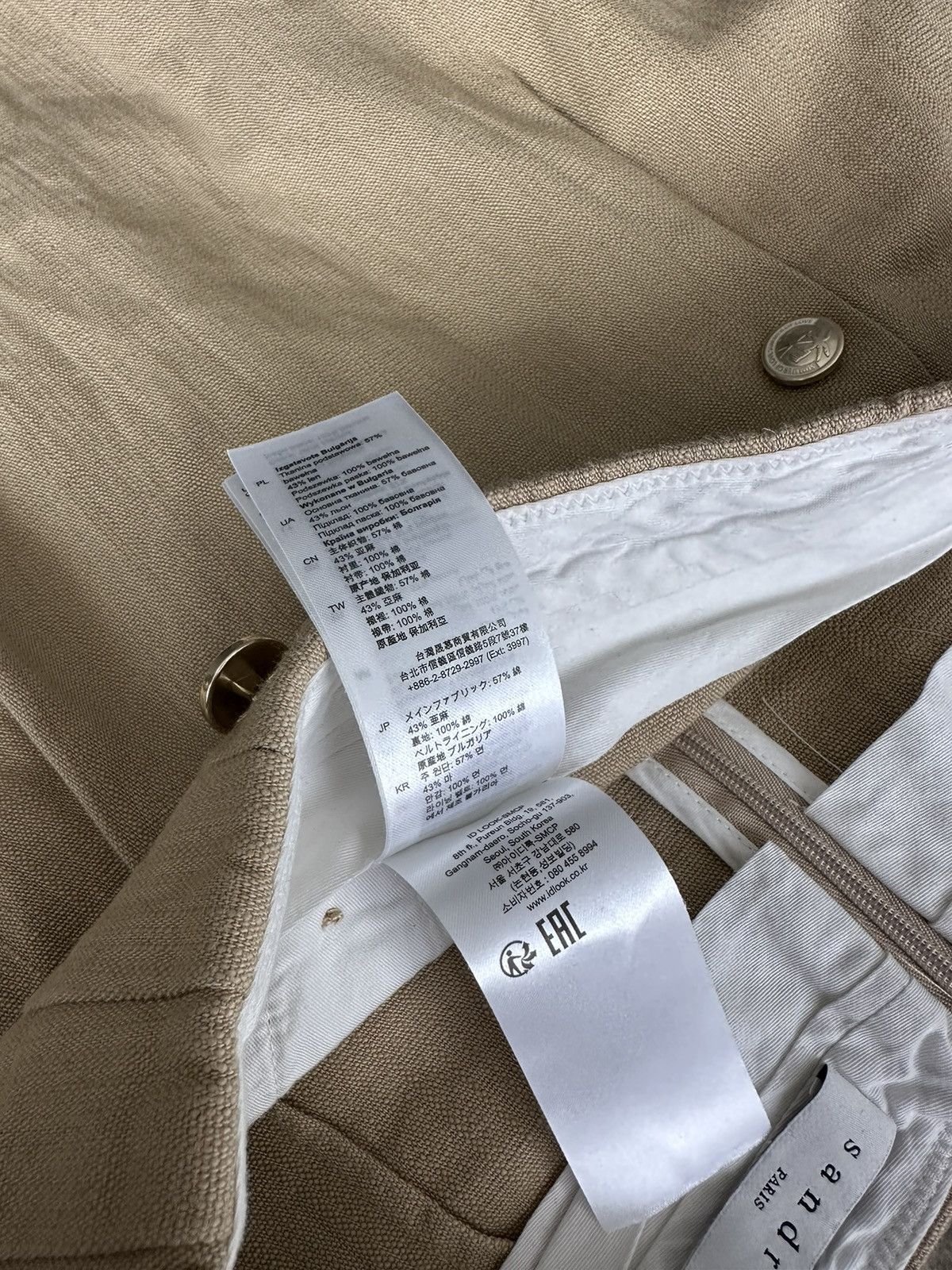 Designer × Sandro 🫧 Sandro Paris Mini Linen Skirt Size 26" / US 2 / IT 38 - 10 Thumbnail